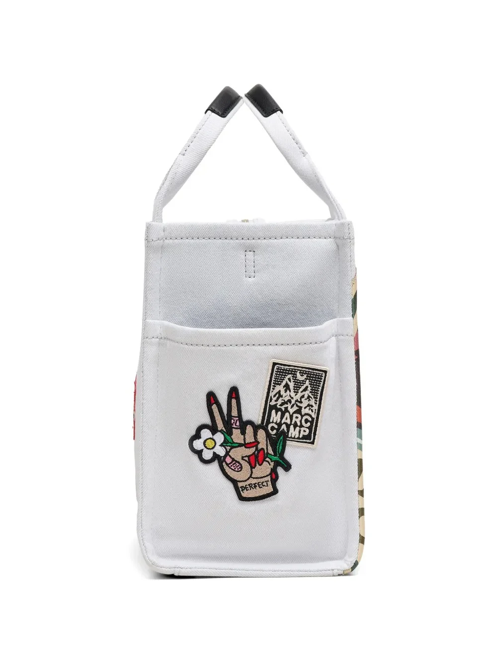MARC JACOBS - Women The Medium Tote Camp Patchwork Denim Tote Bag - Image 4
