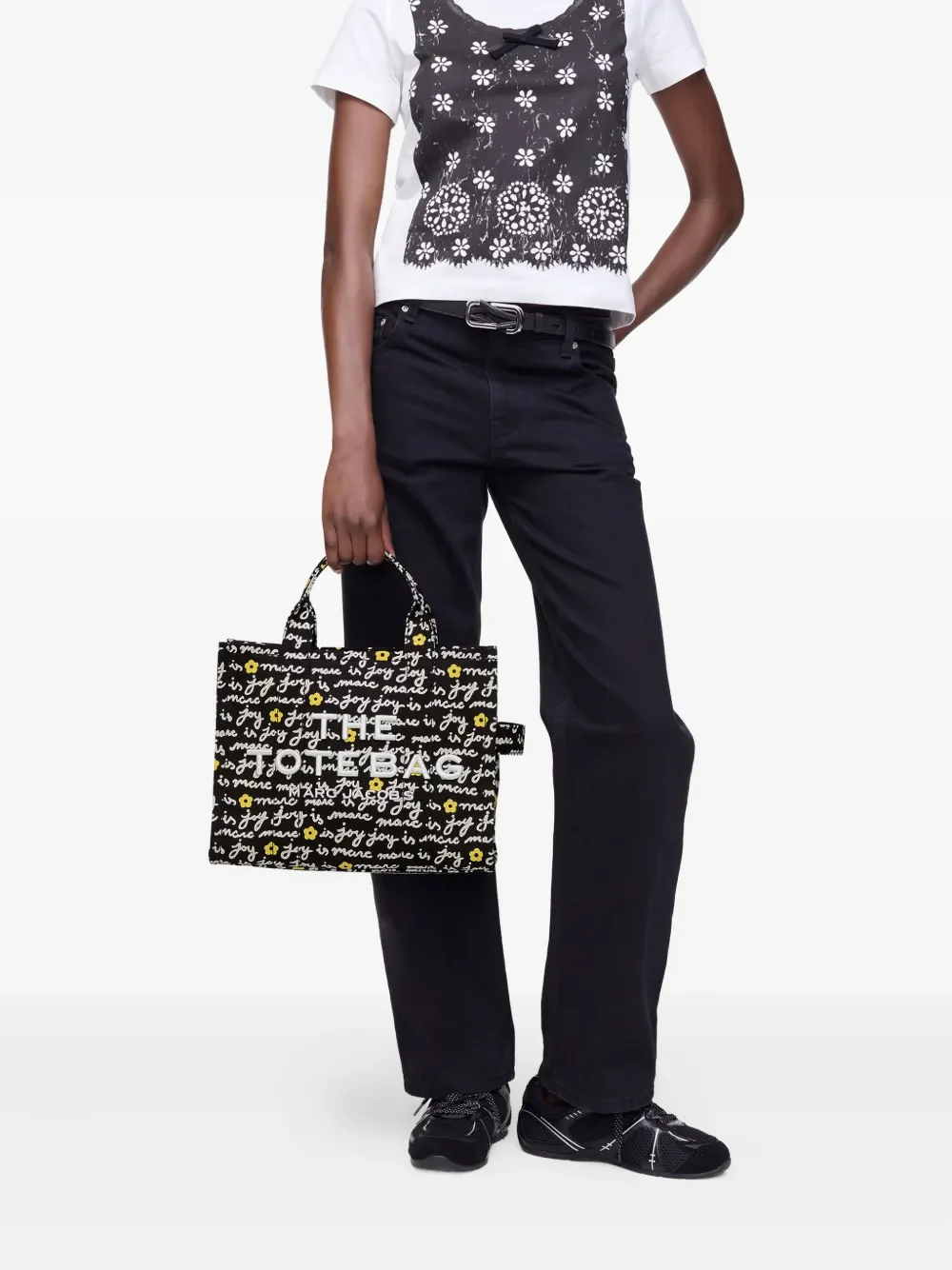 MARC JACOBS - Women The Medium Tote Marc Is Joy Canvas Tote Bag - Image 2
