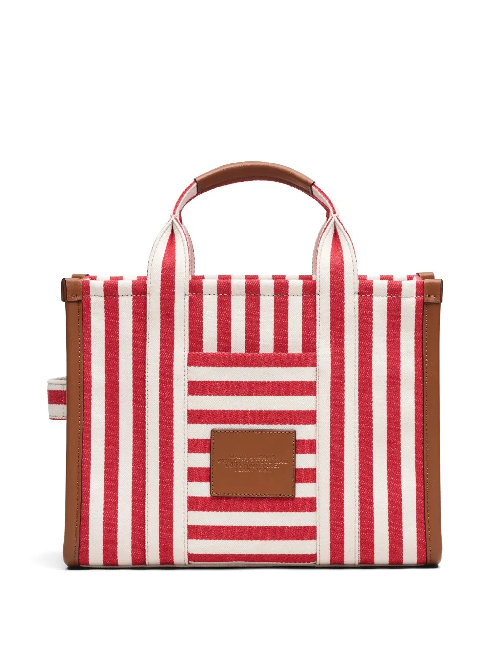MARC JACOBS - Women The Medium Tote Stripe Canvas Tote Bag - Image 5