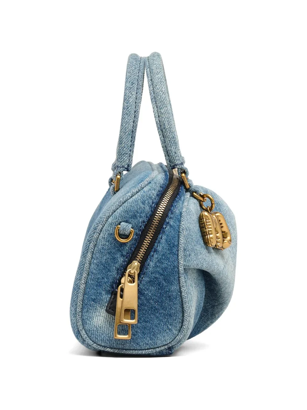 MARC JACOBS - Women The Micro Bauletto Denim Wave Bag - Image 4