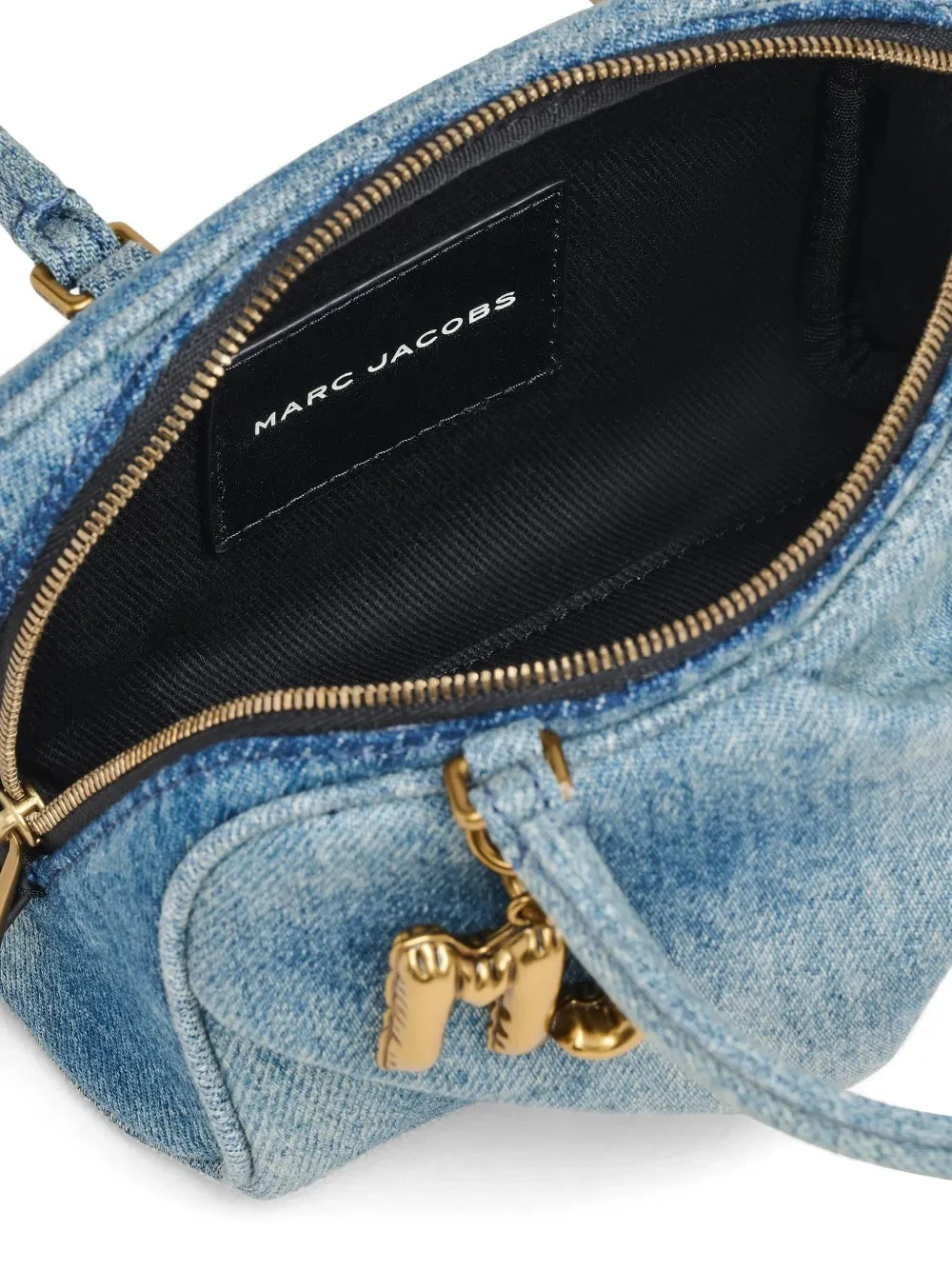 MARC JACOBS - Women The Micro Bauletto Denim Wave Bag - Image 7