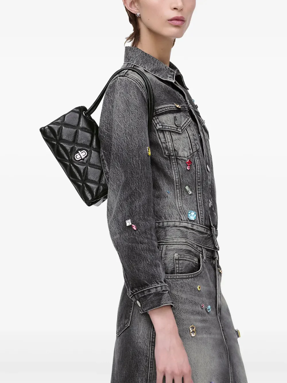 MARC JACOBS - Women The Mini Quilted Leather Dual Shoulder Bag - Image 2