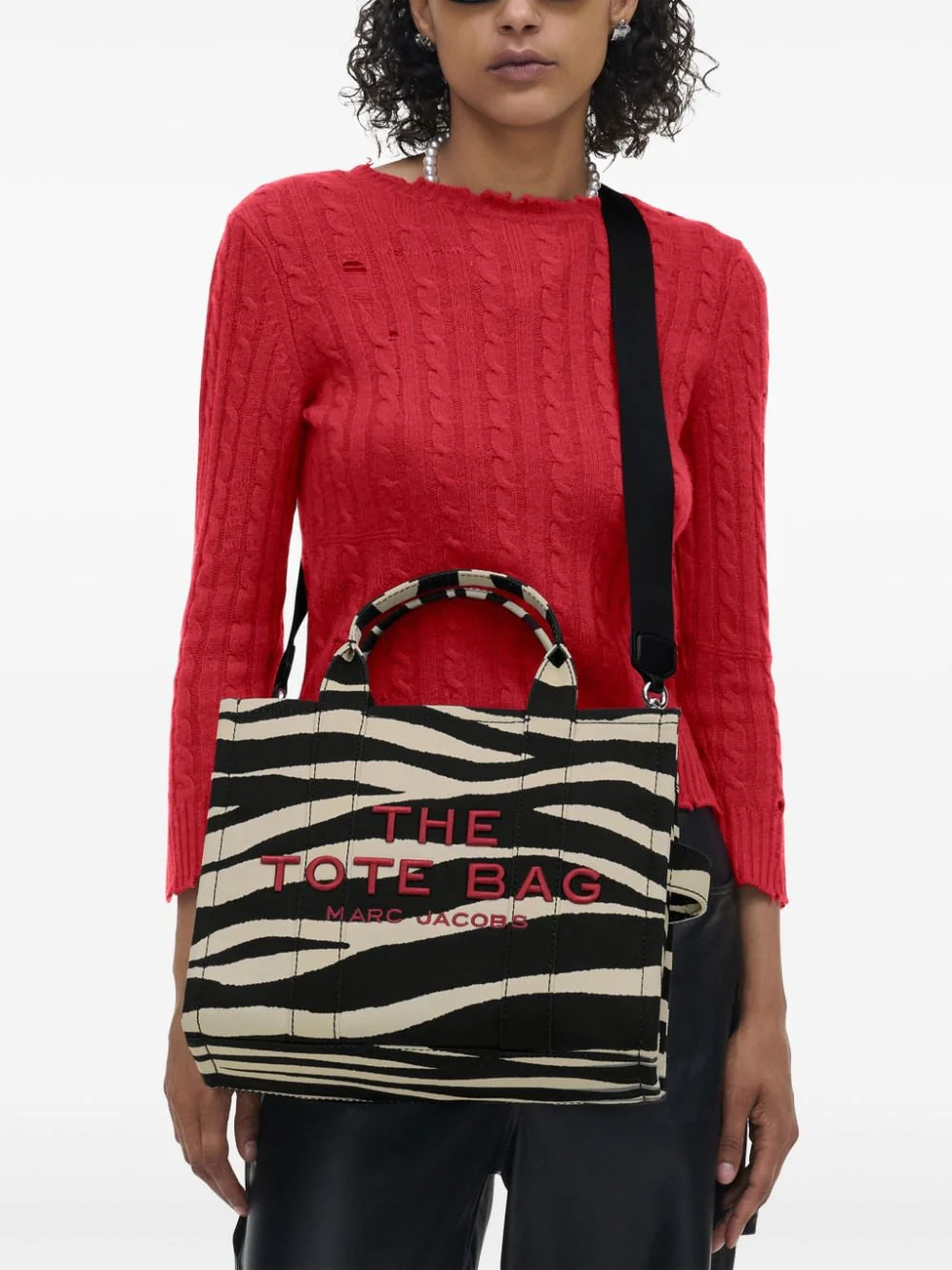 MARC JACOBS - Women The Zebra Canvas Medium Tote Bag - Image 2