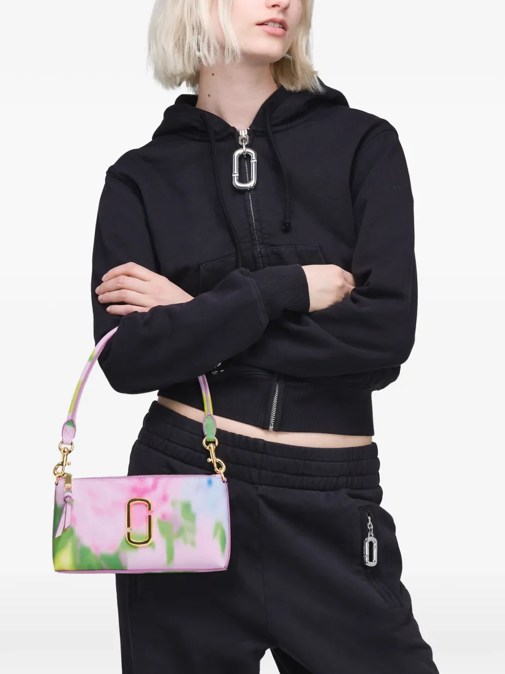 MARC JACOBS - Women The Pochette Blurred Floral Snapshot Bag - Image 3