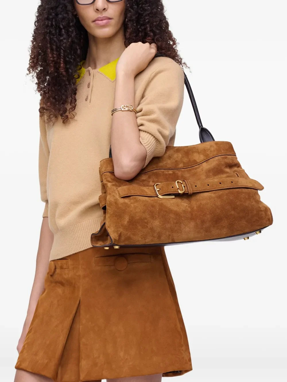 MARC JACOBS - Women The Satchel Suede Dakota Bag - Image 2