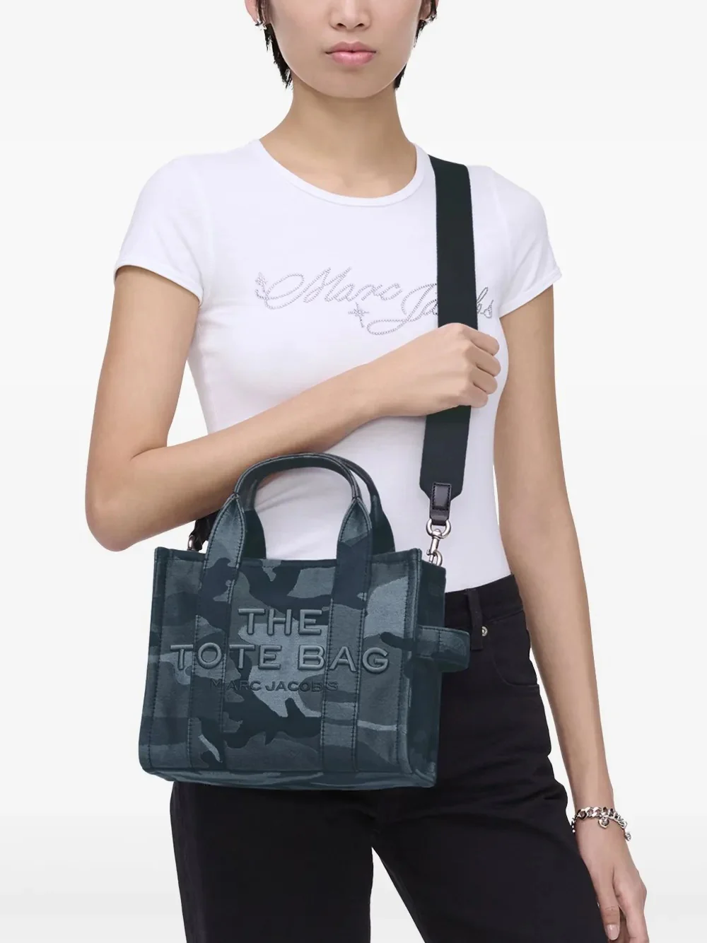 MARC JACOBS - Women The Small Camo Jacquard Tote Bag - Image 2