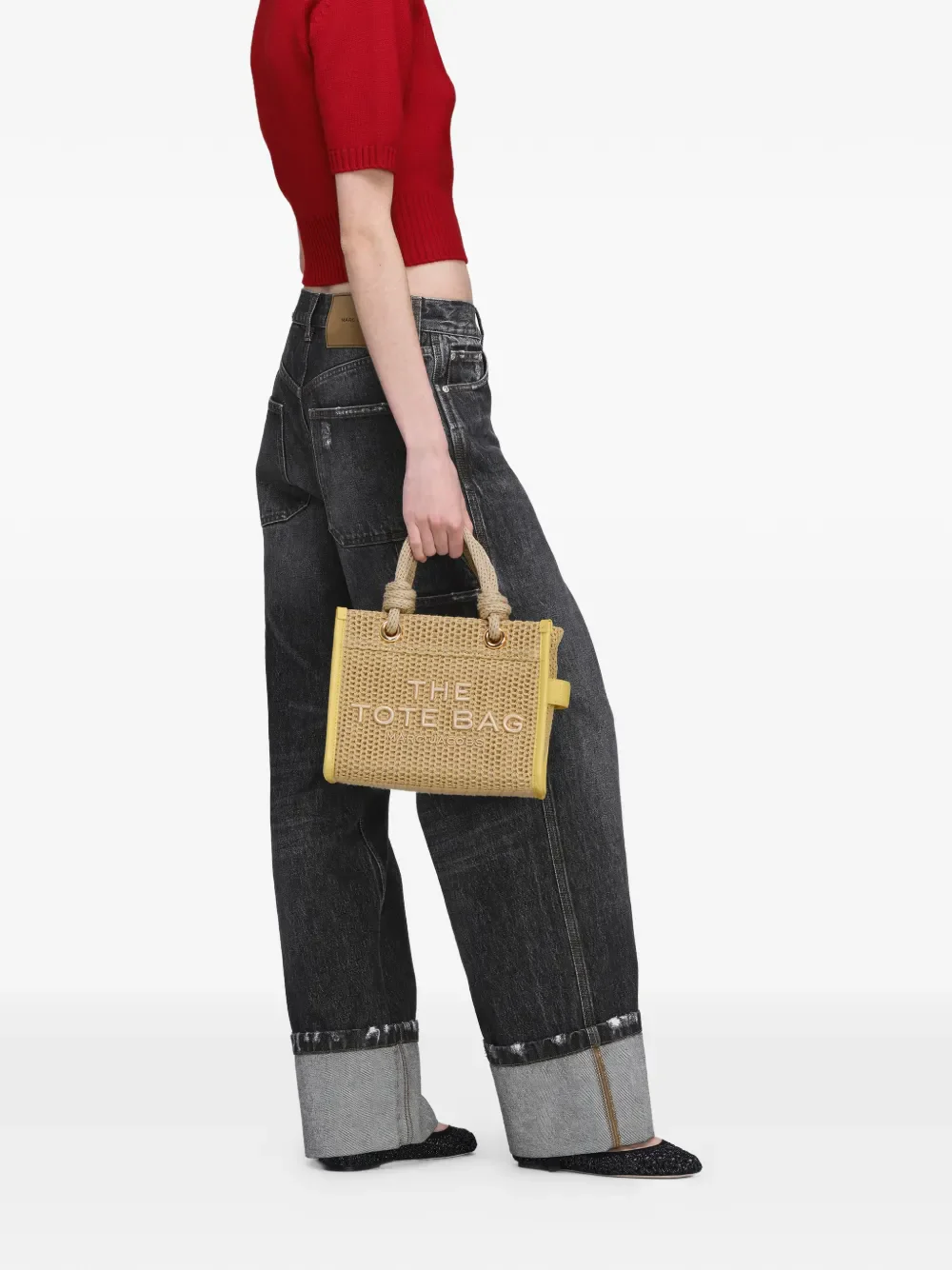 MARC JACOBS - Women The Small Tote Woven Rope Tote Bag - Image 3