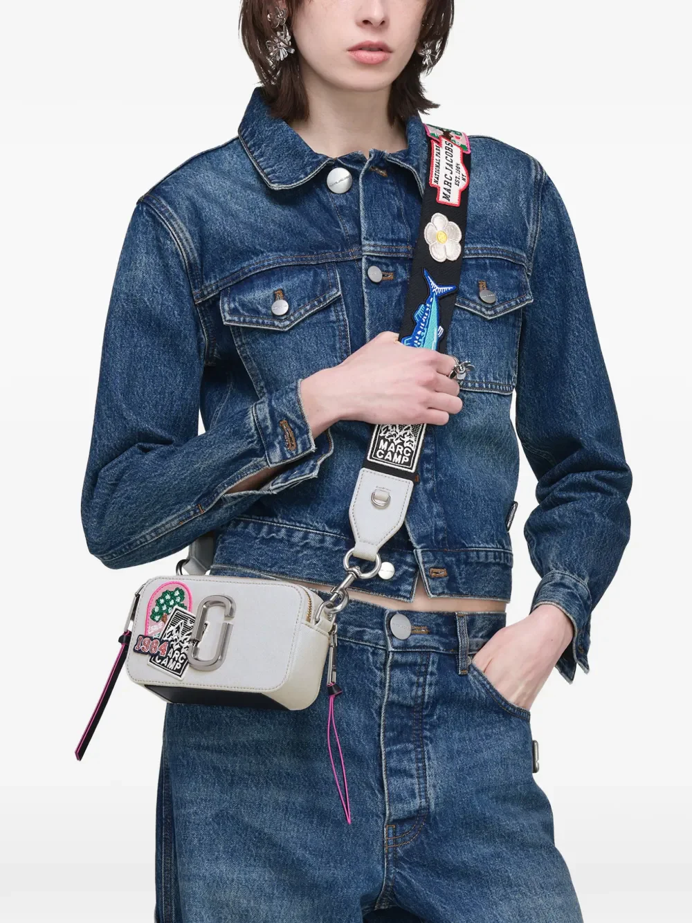 MARC JACOBS - Women The Snapshot Camp Patchwork Denim Snapshot - Image 2