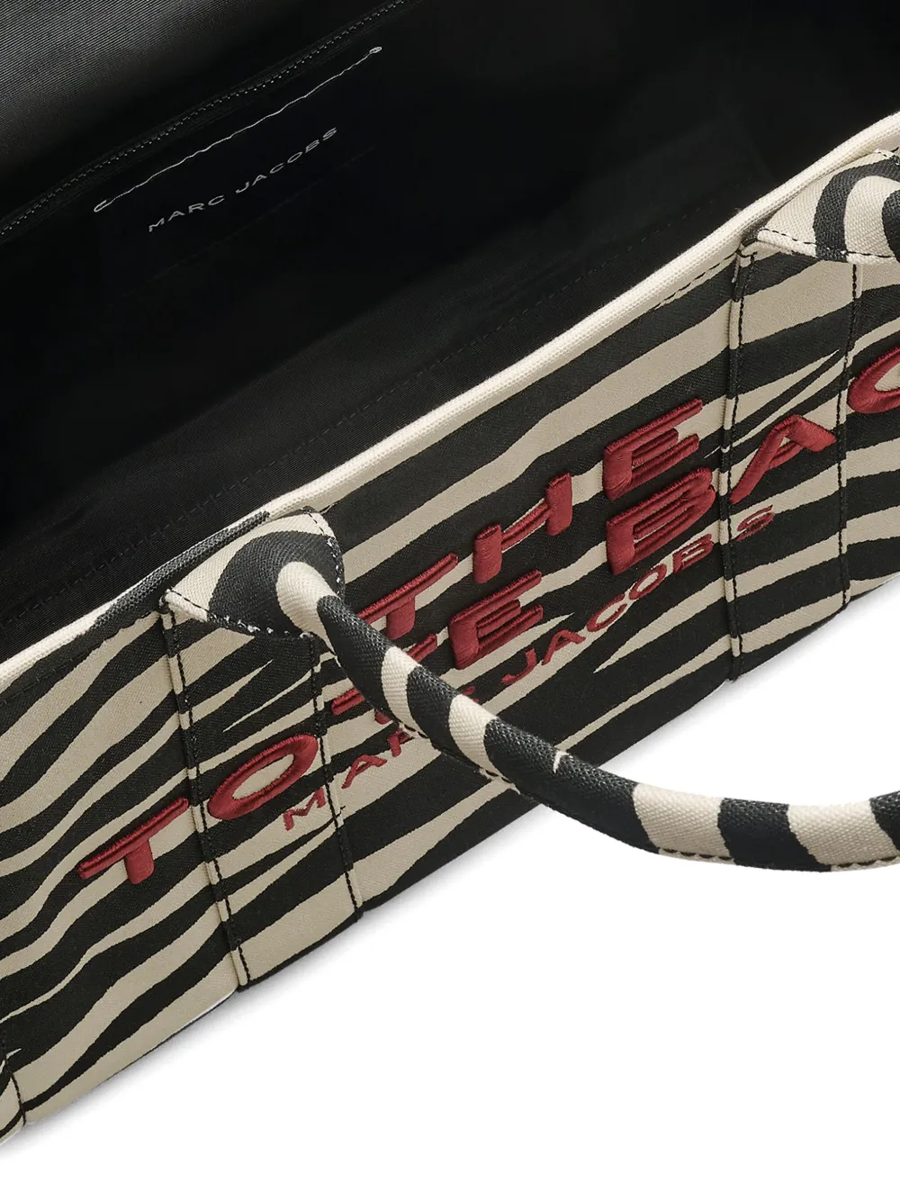 MARC JACOBS - Women The Zebra Canvas Large Tote Bag - Image 6