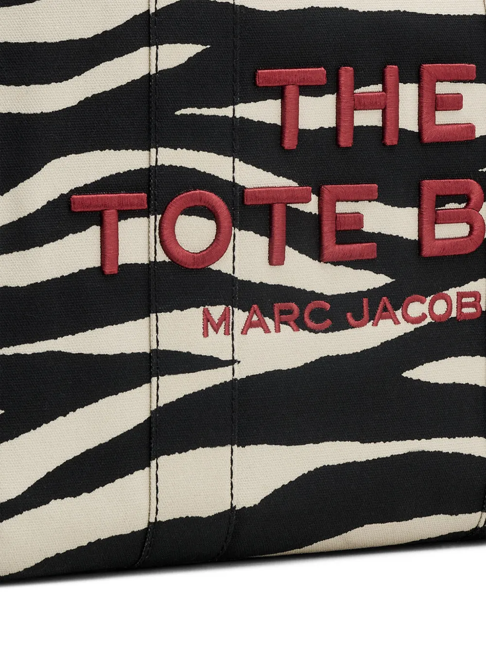 MARC JACOBS - Women The Zebra Canvas Large Tote Bag - Image 7