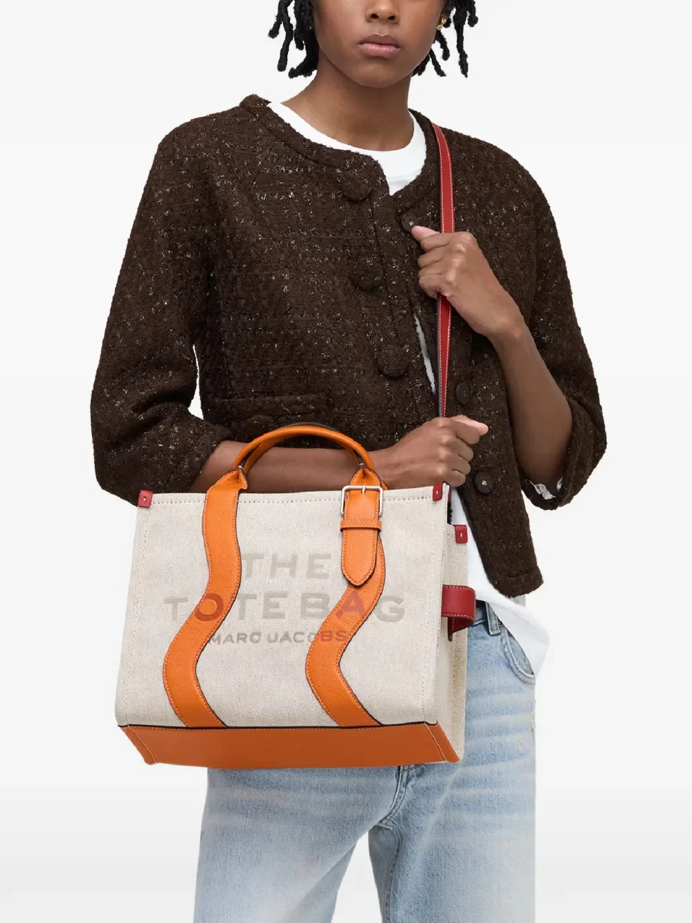 MARC JACOBS - Women Wavy Canvas Medium Tote Bag - Image 2