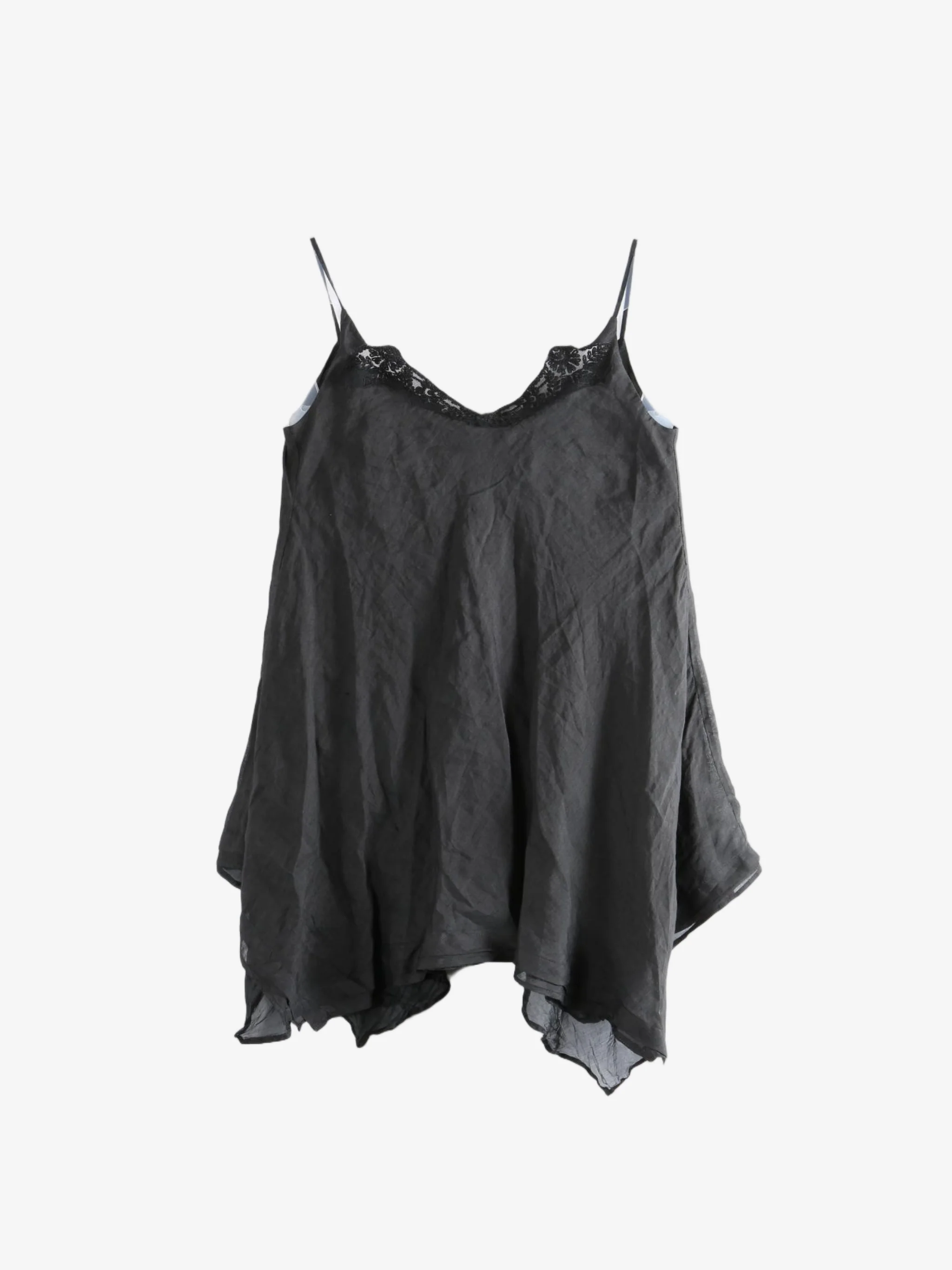 MARC LE BIHAN - Women Combi Pointe Symetrique Ramie Encolure Dentelle Top - Image 4