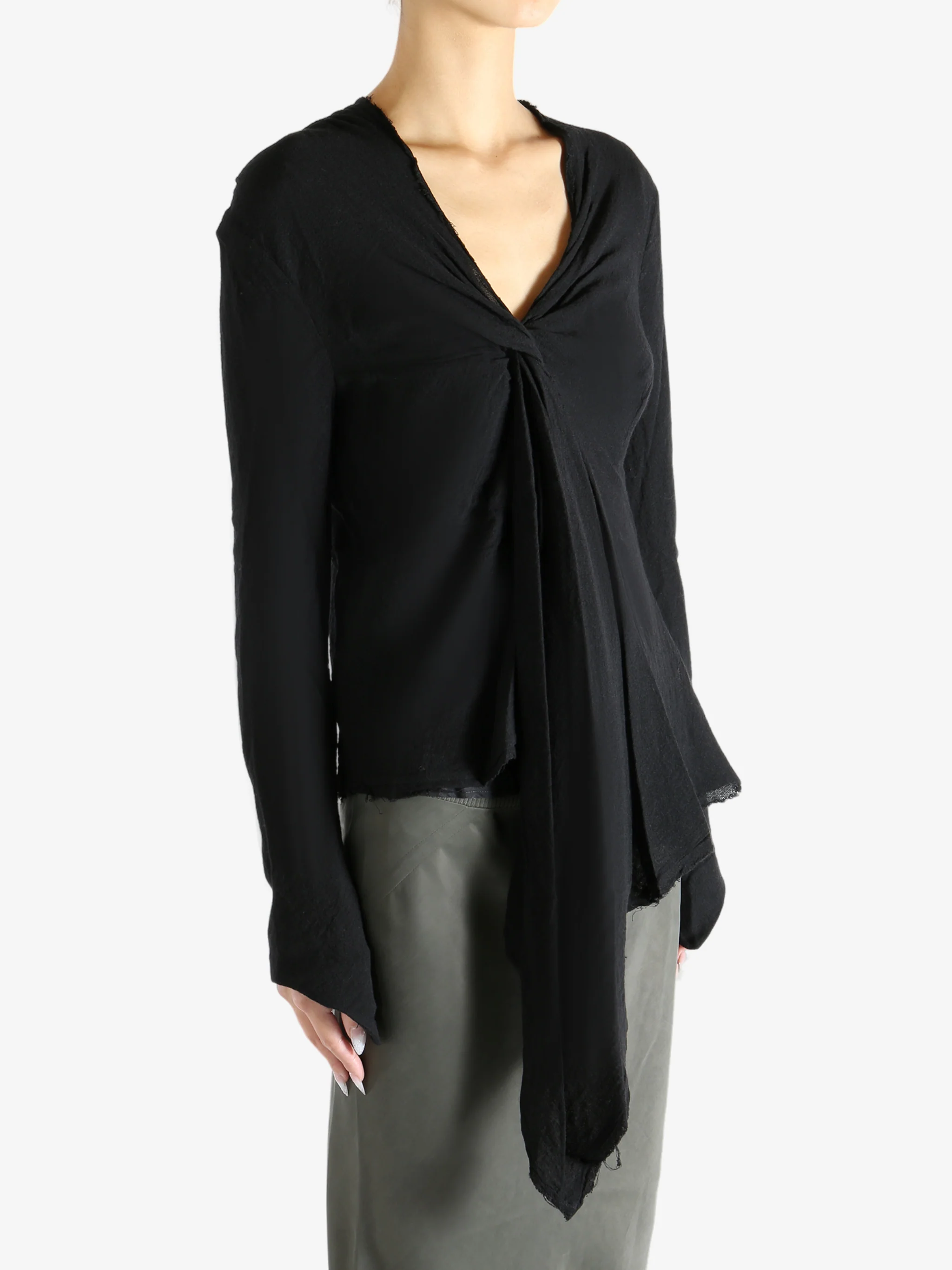 MARC LE BIHAN - Women Top Noue Sous Poitrine Manches Longues - Image 2