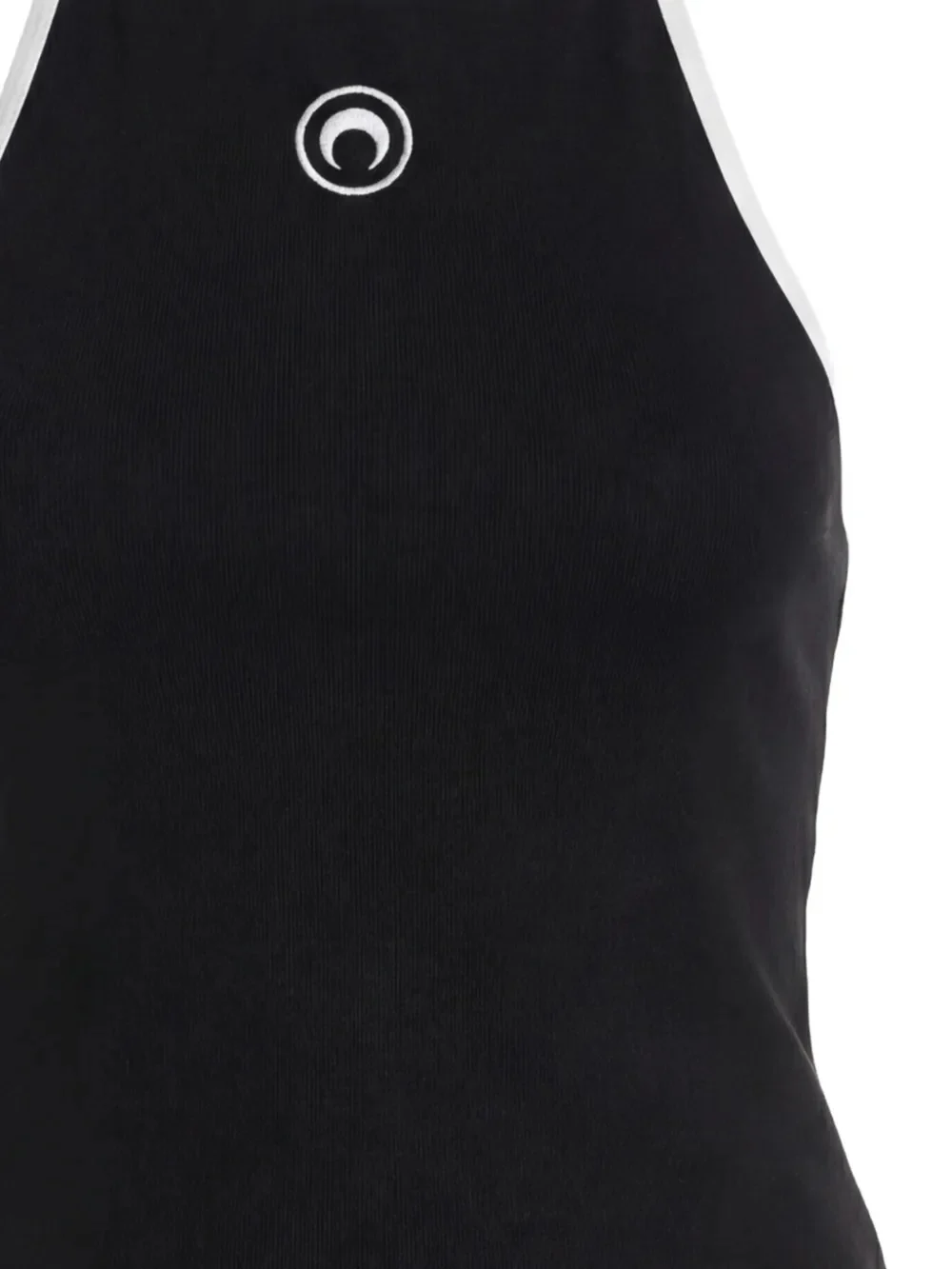 MARINE SERRE - Women Moon Logo Bicolor Jersey Tank Top - Image 2
