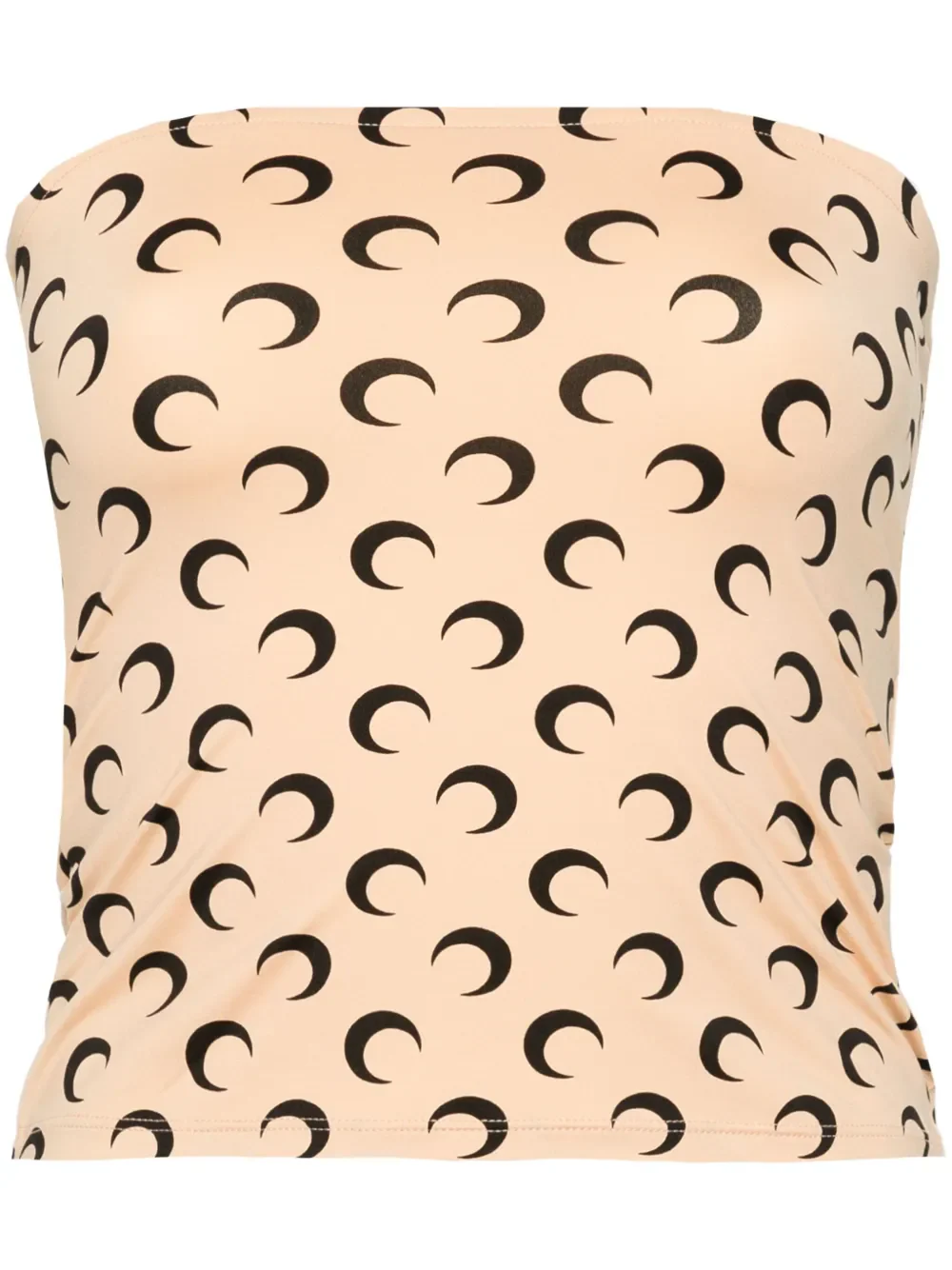 MARINE SERRE - Women Moon Printed Jersey Bustier Top - Image 5