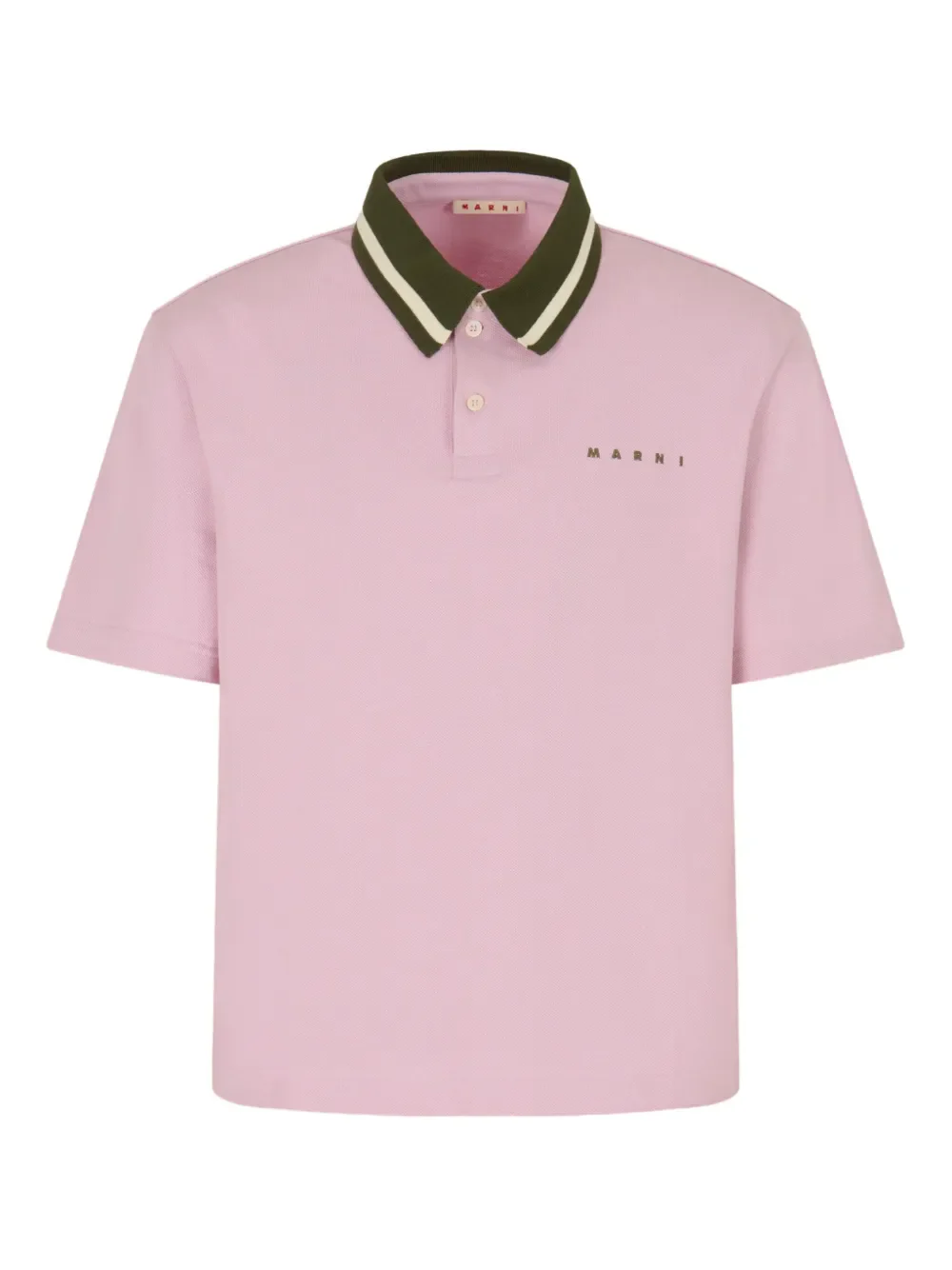 MARNI - Men Contrast Collar T-Shirt - Image 5