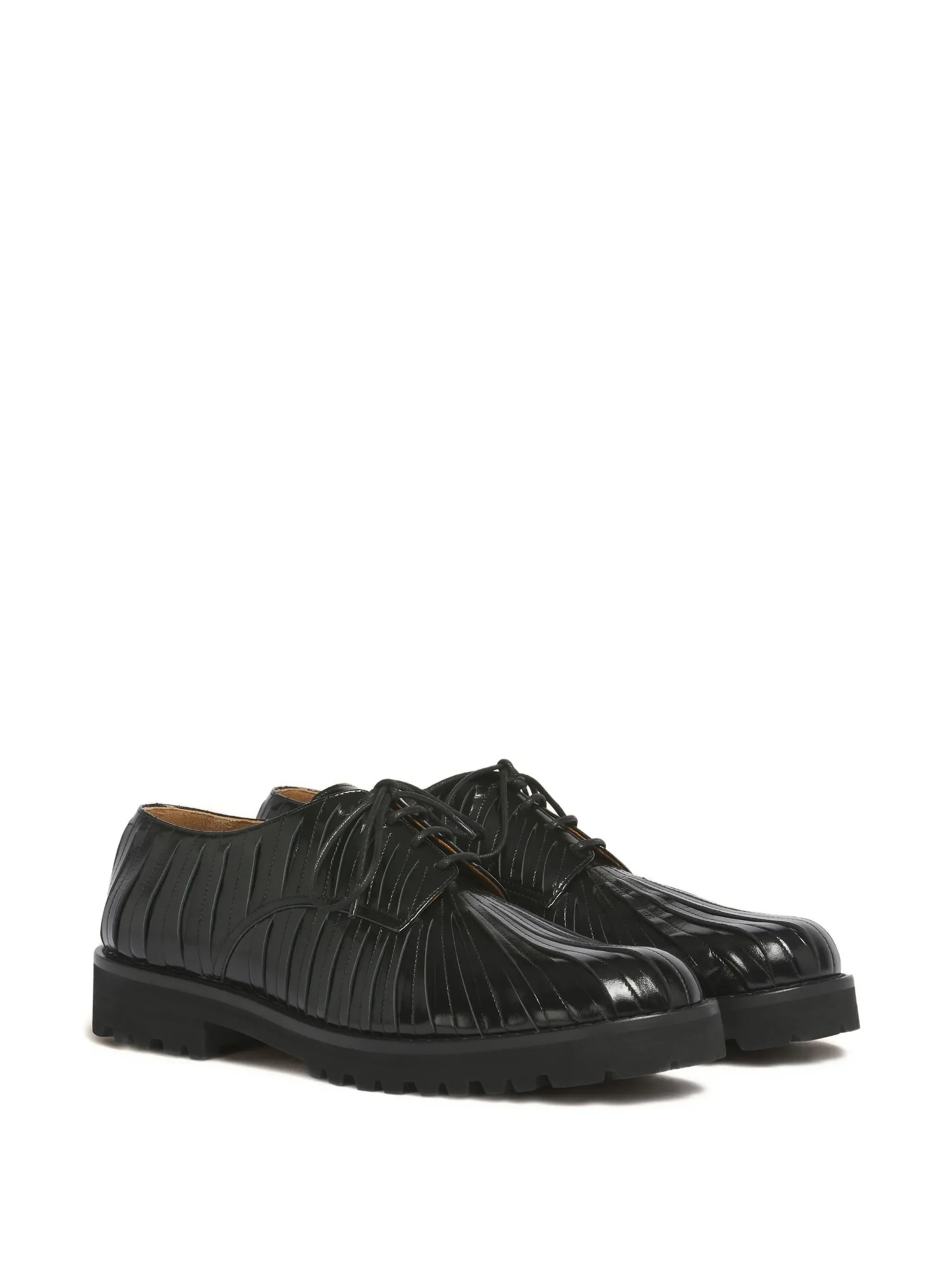 MARNI - Men Lace Up Leather Shoes - Image 2