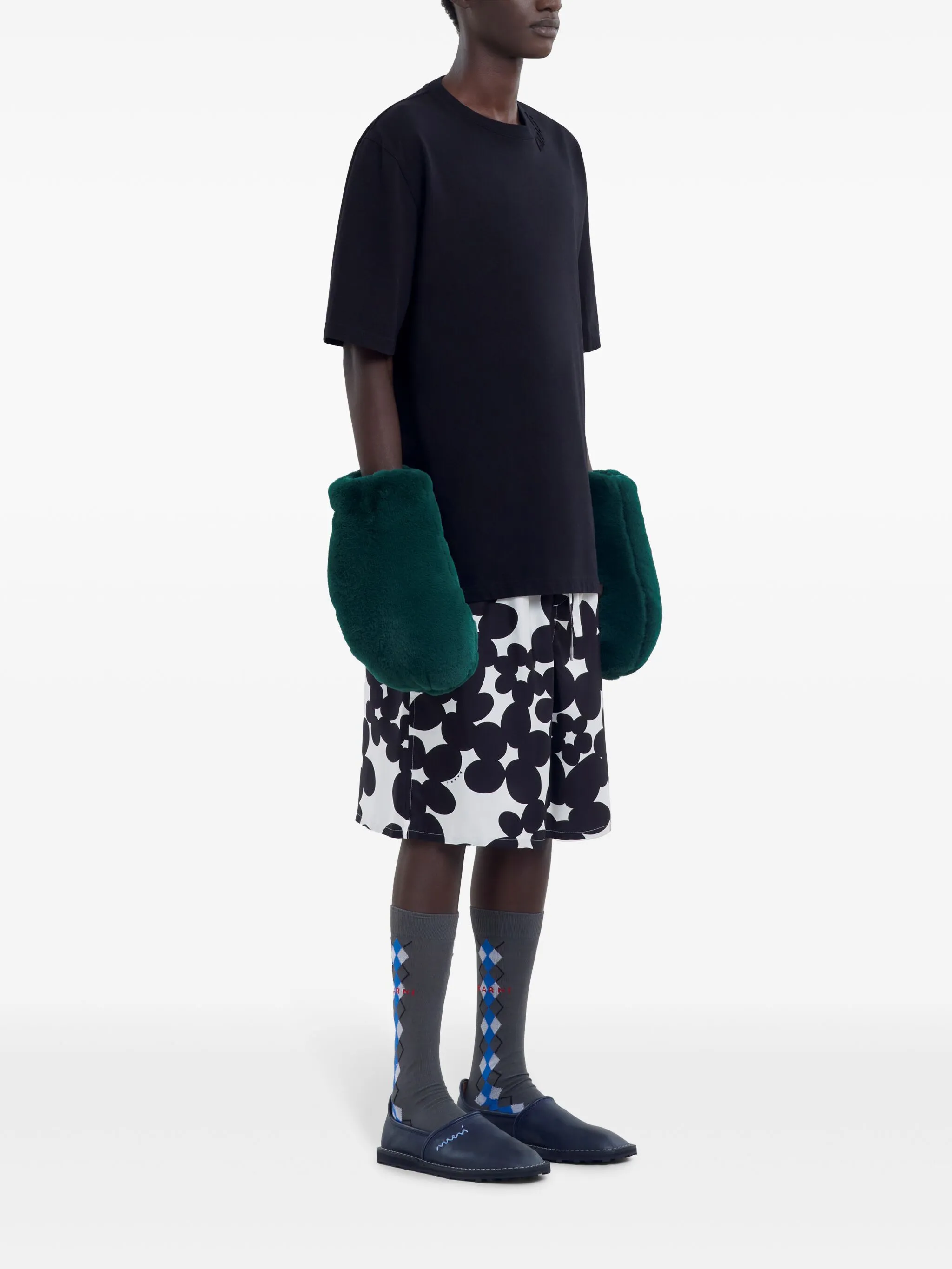 MARNI - Men Neck Logo T-Shirt - Image 3