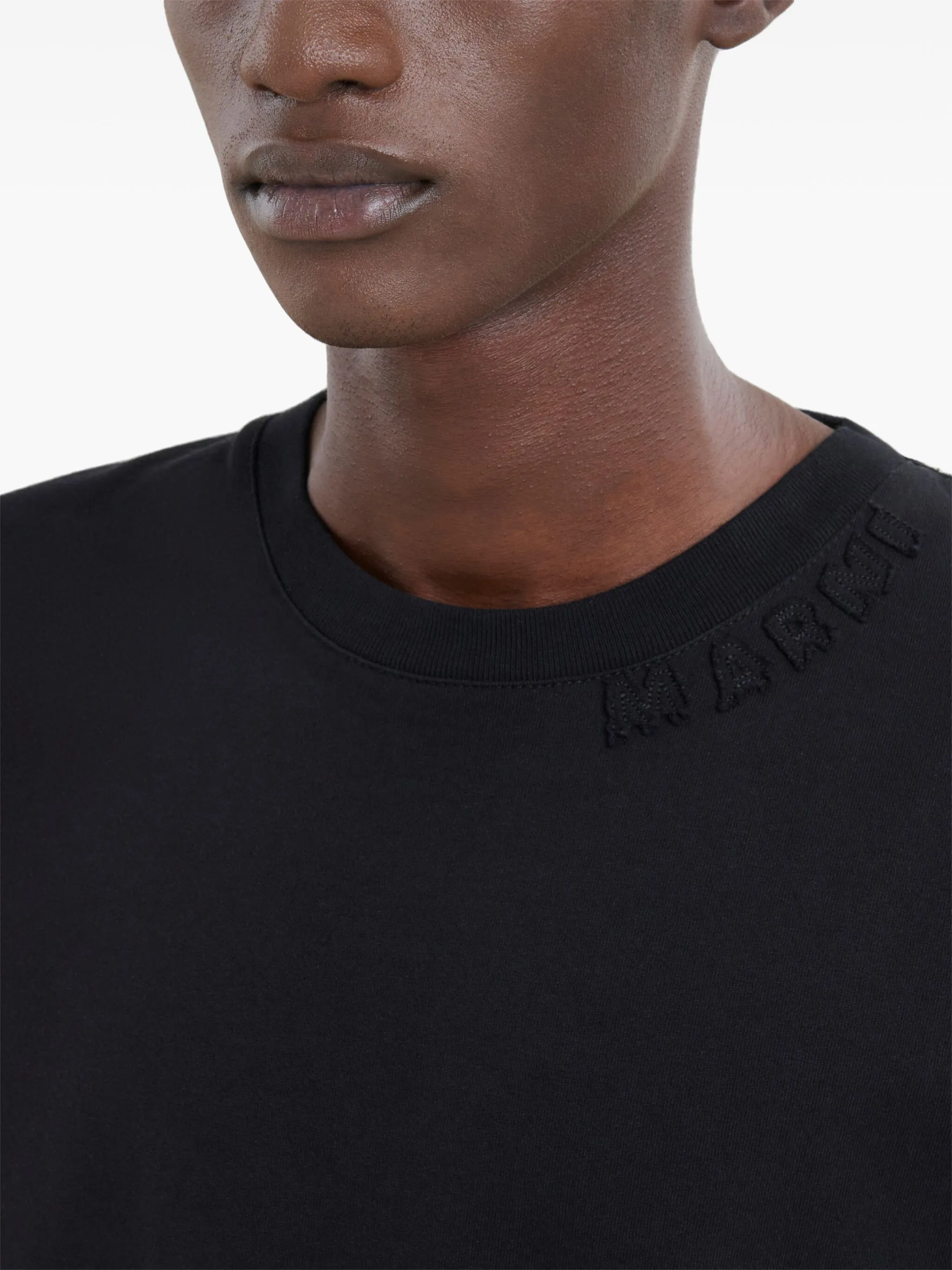 MARNI - Men Neck Logo T-Shirt - Image 4