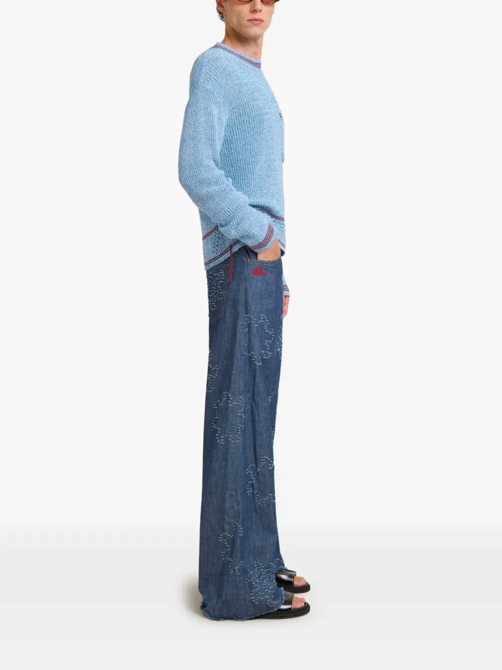 MARNI - Men Pocket Roundneck Sweater - Image 3