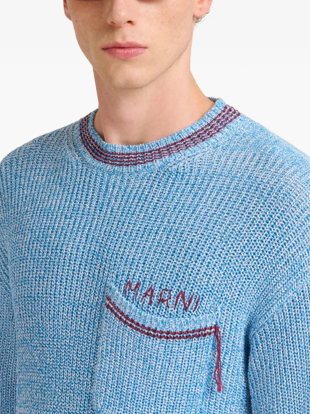 MARNI - Men Pocket Roundneck Sweater - Image 4