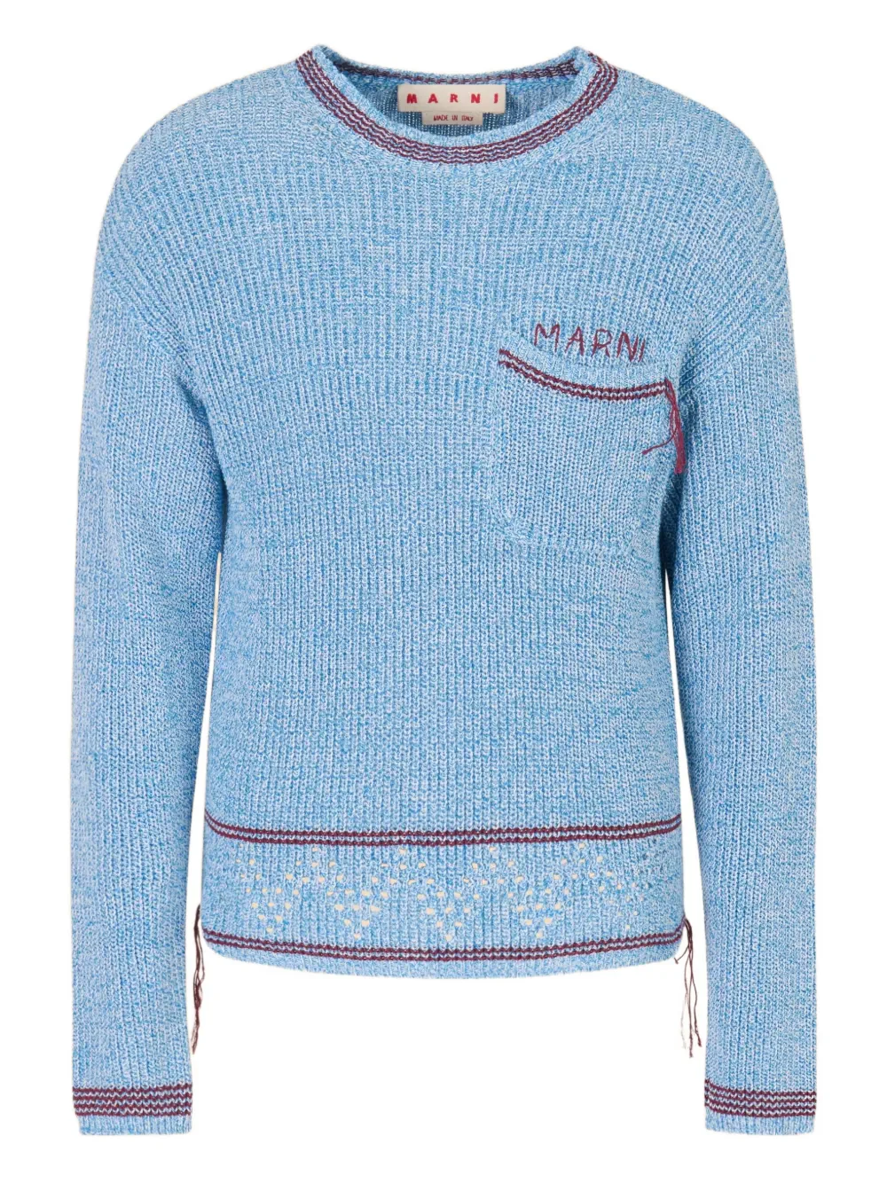 MARNI - Men Pocket Roundneck Sweater - Image 5