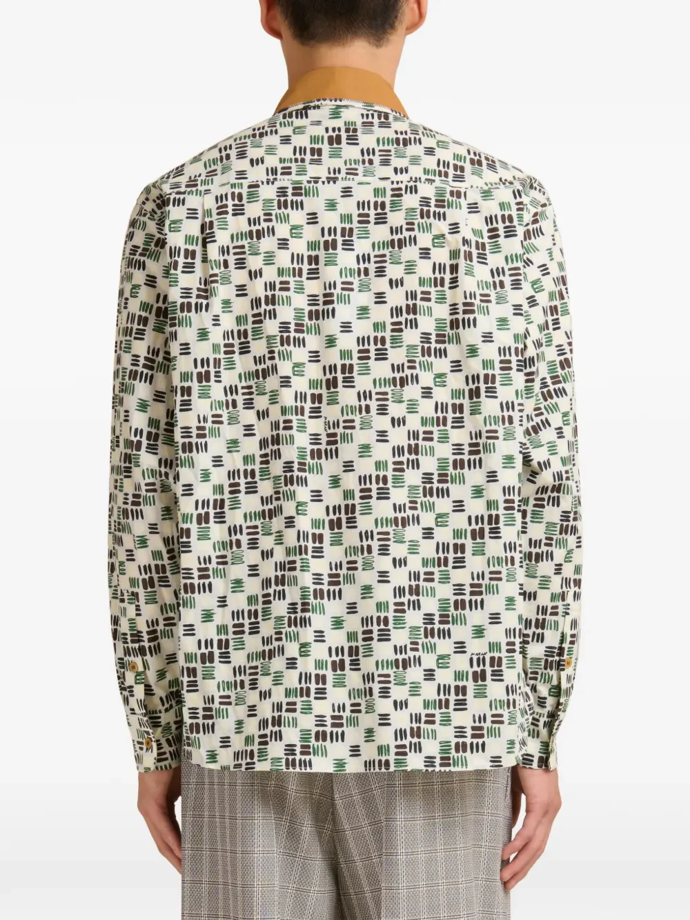 MARNI - Men Rhythms Print Poplin Shirt - Image 2