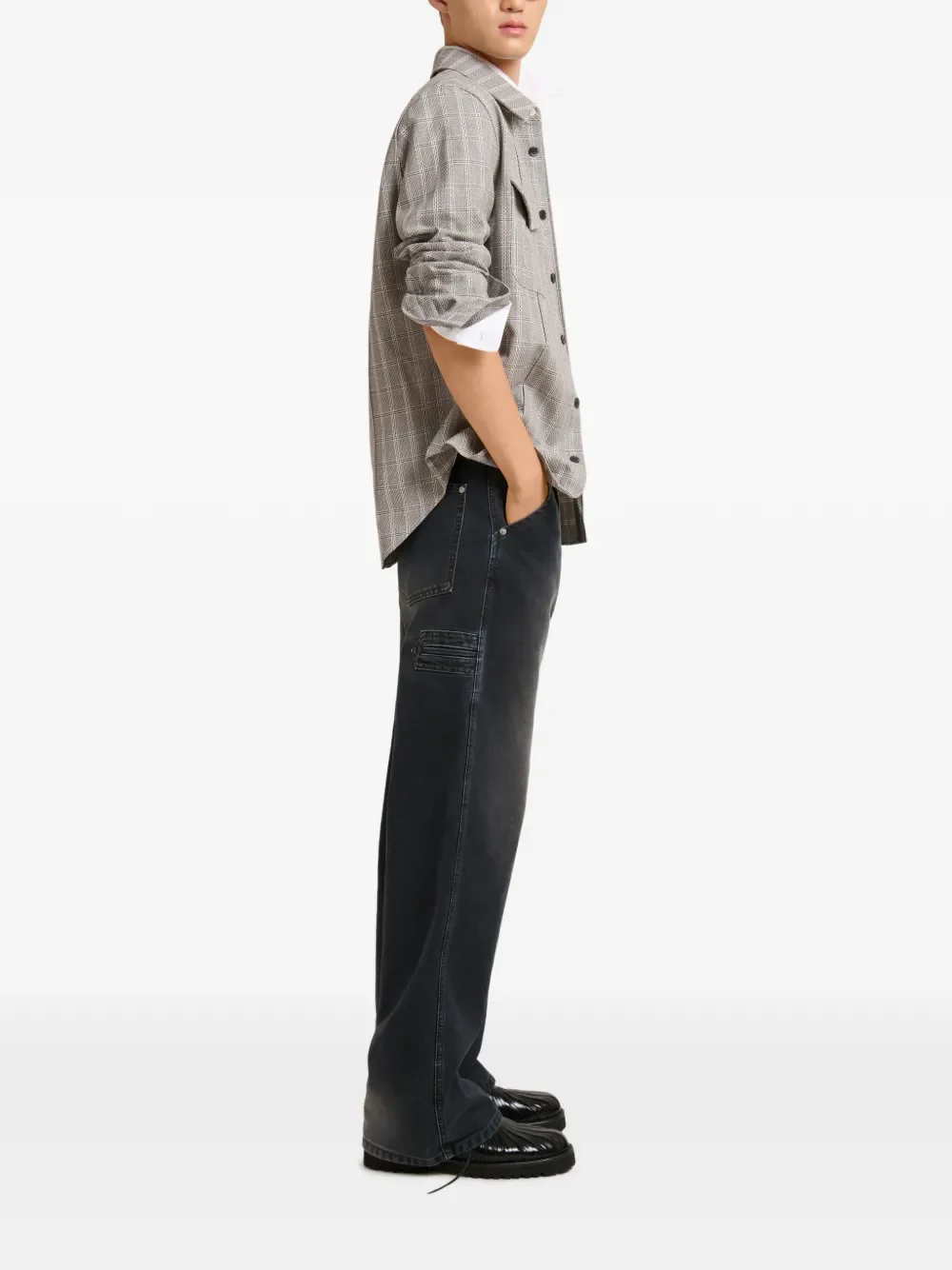 MARNI - Men Washed Distressed Trousers - Image 2