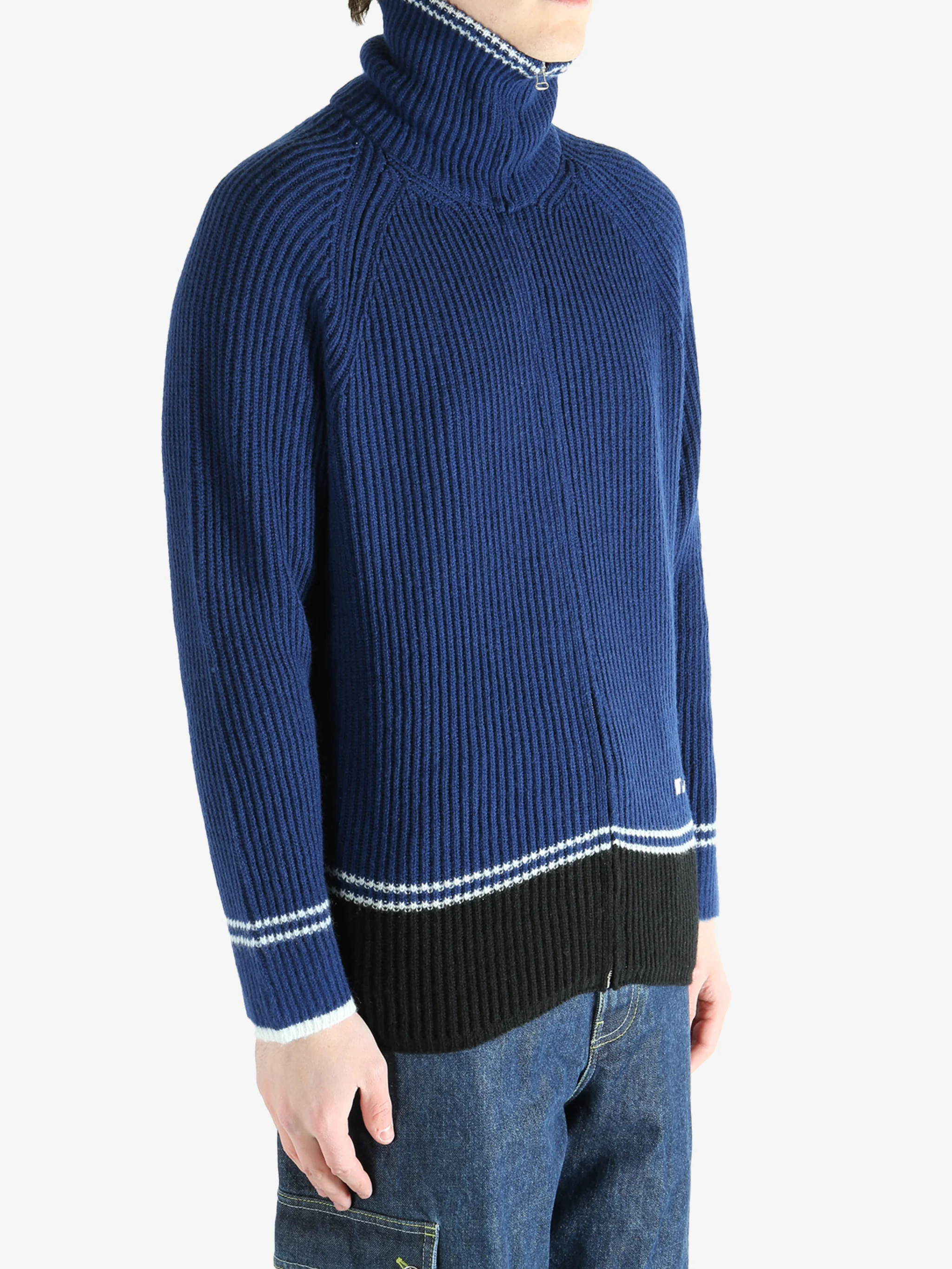 MARNI - Men Wolf Patch Wool Alpaca Cardigan - Image 2