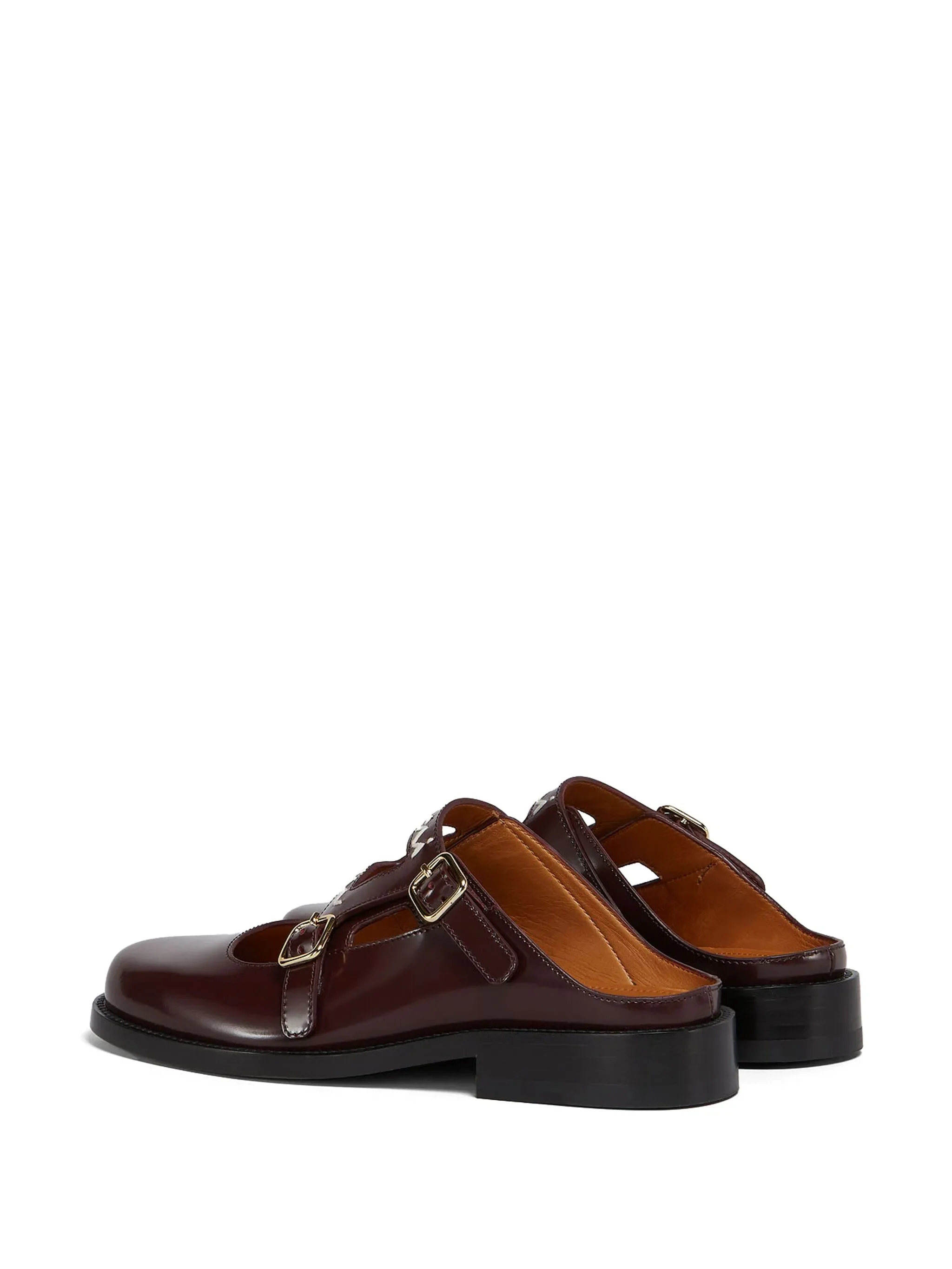 MARNI - Women Double Buckle Sabot Loafer - Image 3