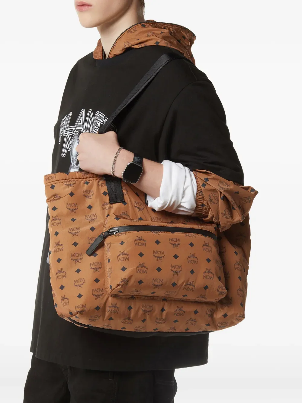 MCM - Unisex Aren Fbr Large Tote  Bag - Image 2