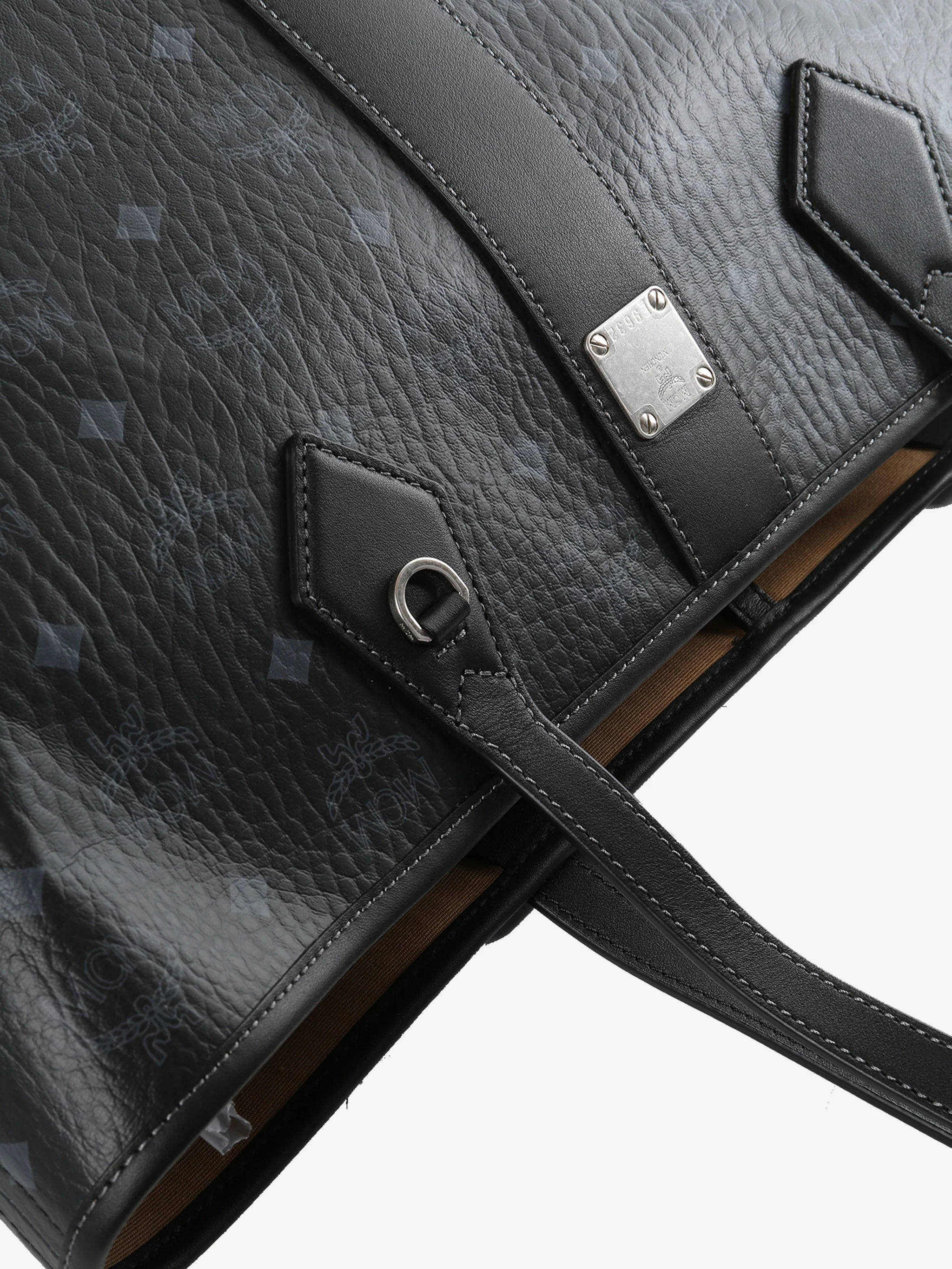 MCM - Unisex Liz Vi Shopper Medium Black Bag - Image 3