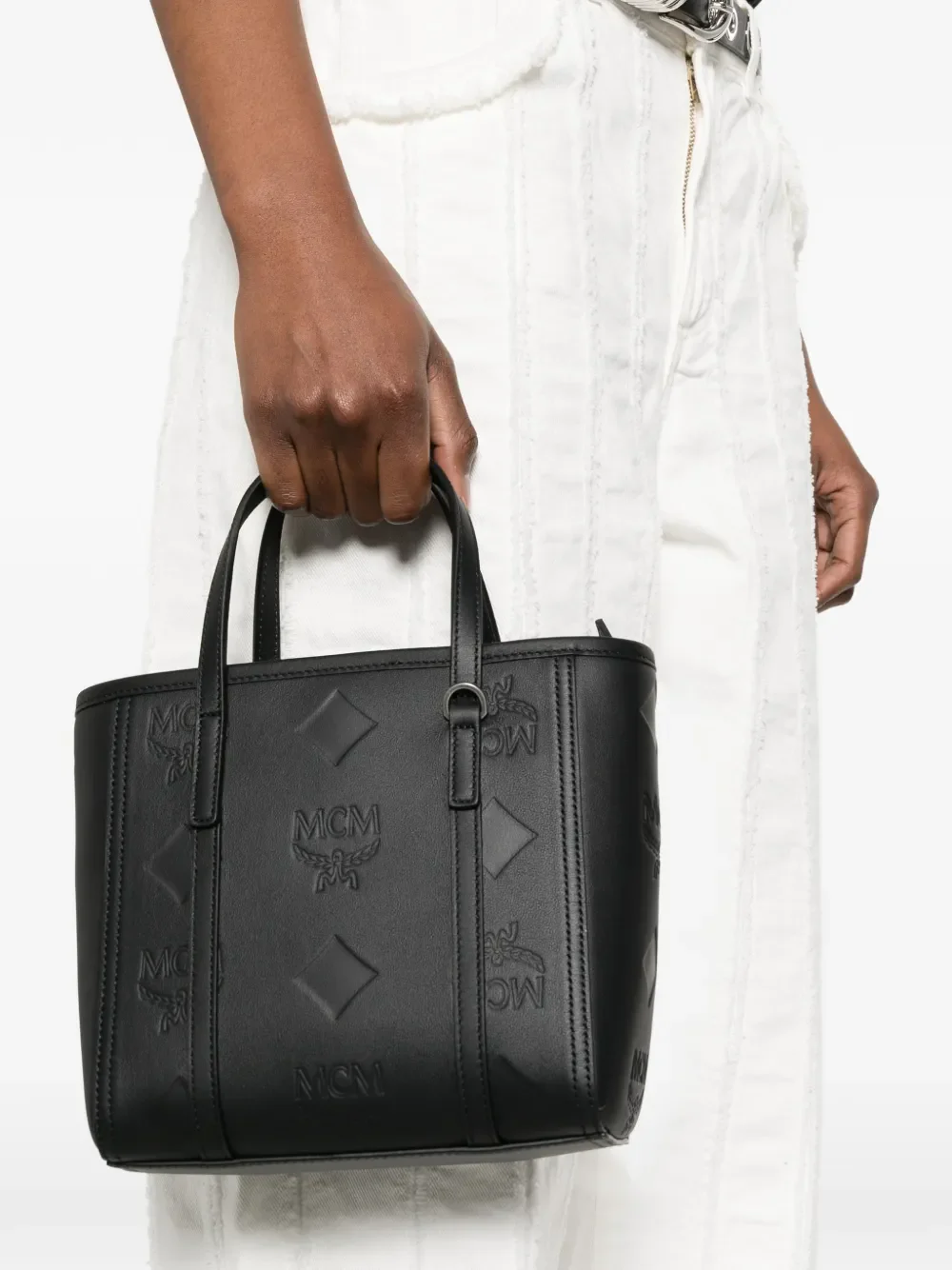 MCM - Unisex Toni Lthr Mini Shopper - Image 2