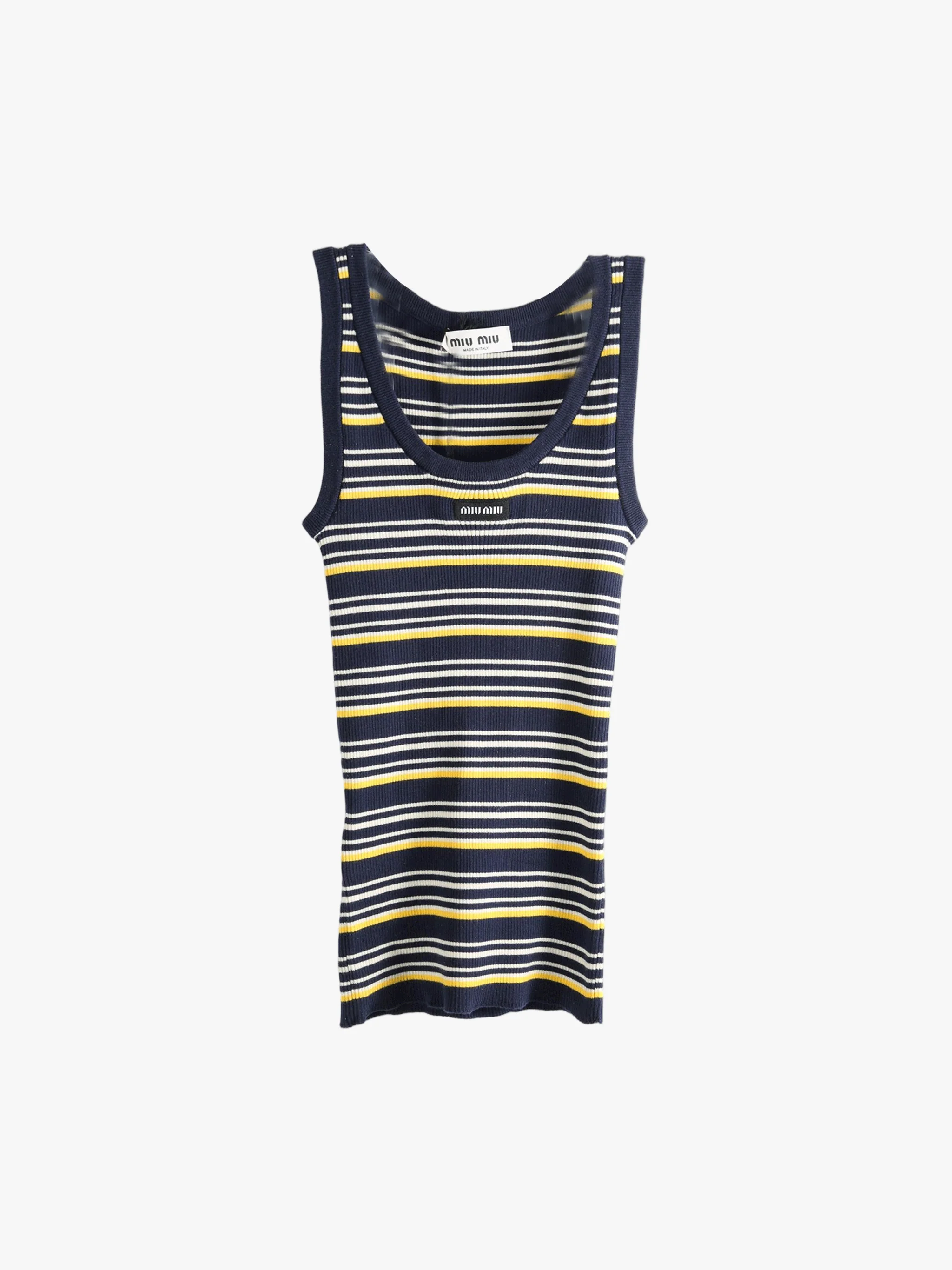 MIU MIU - Women Canotta Stripes Top - Image 4