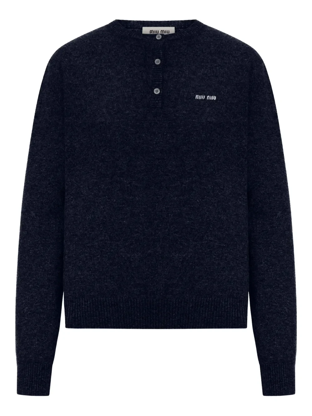 MIU MIU - Women Cashmere 3-Button Crewneck Sweater