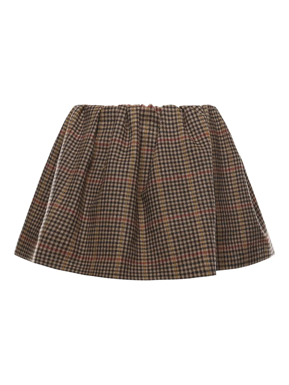MIU MIU - Women Houndstooth Mini Skirt - Image 2