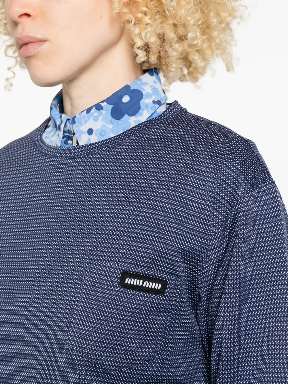 MIU MIU - Women Jersey Jacquard Top - Image 4