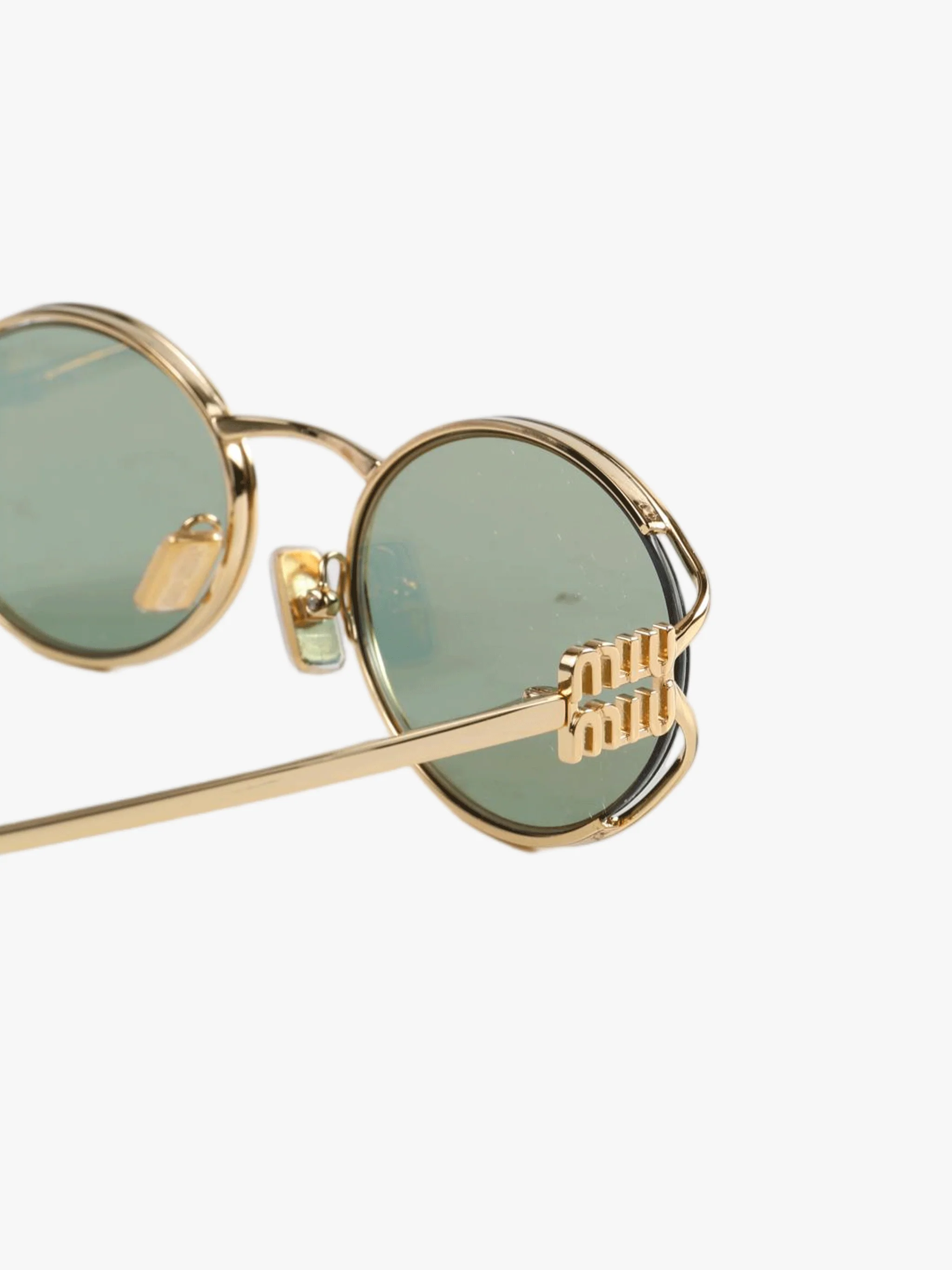 MIU MIU - Women Logo Sunglasses - Image 3