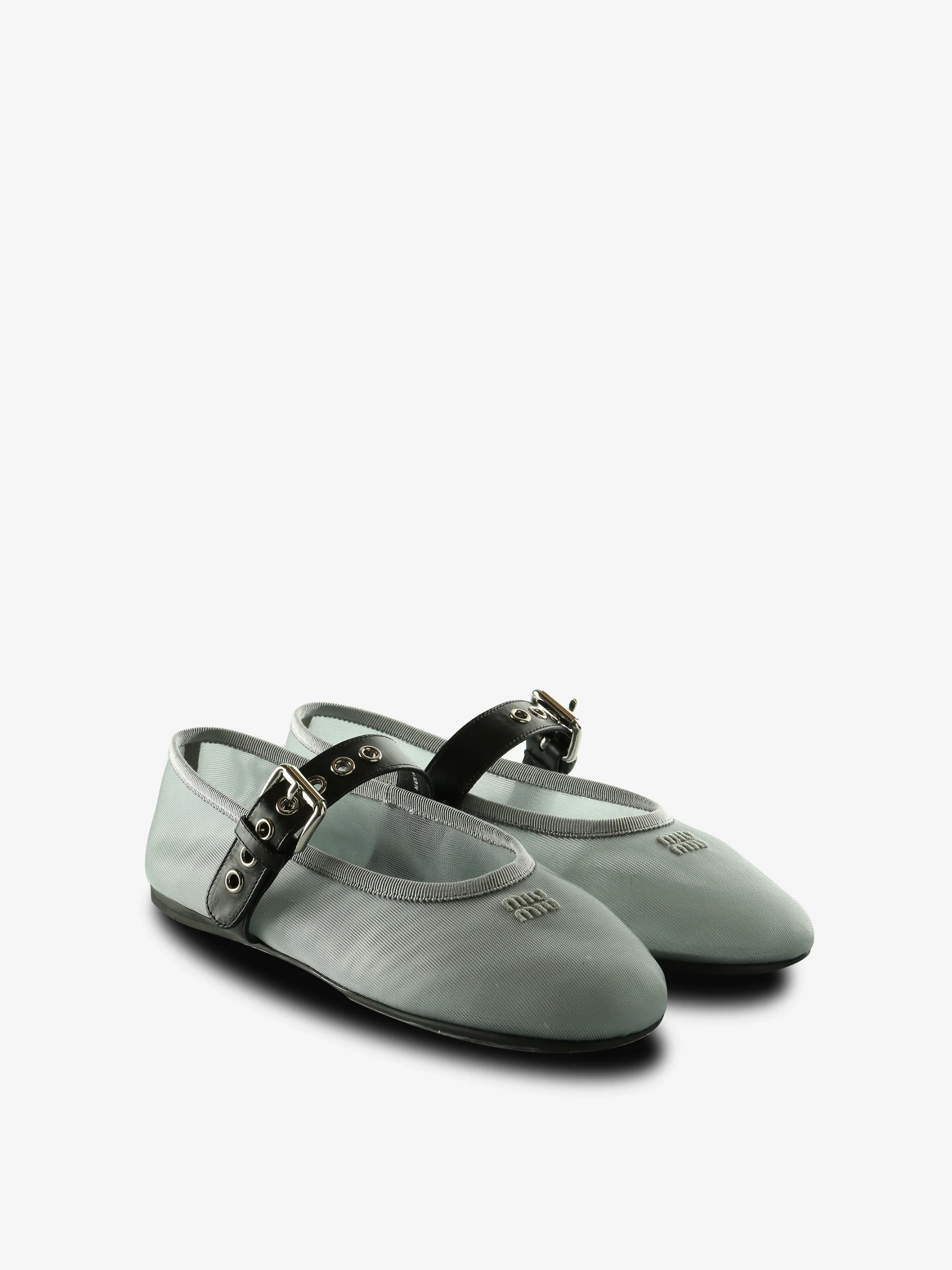 MIU MIU - Women Mesh Ballerina Flats - Image 2