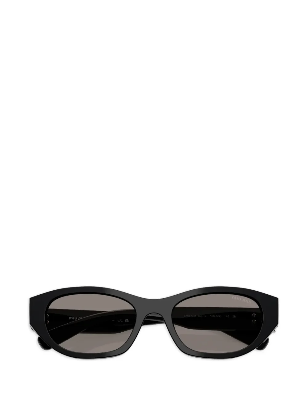 MIU MIU - Women Narrow Frame Logo Sunglasses - Image 2