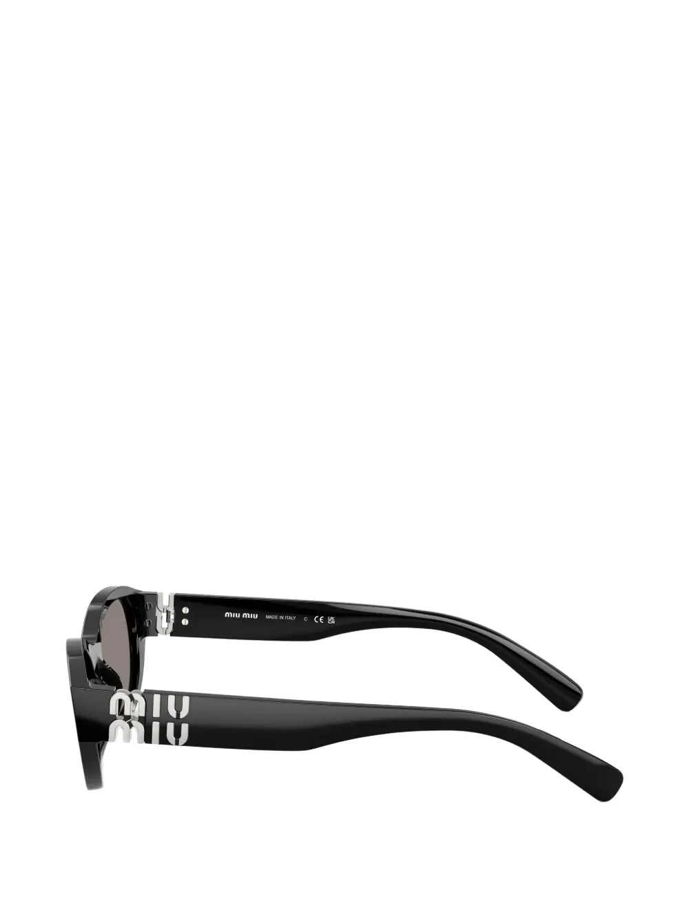 MIU MIU - Women Narrow Frame Logo Sunglasses - Image 4