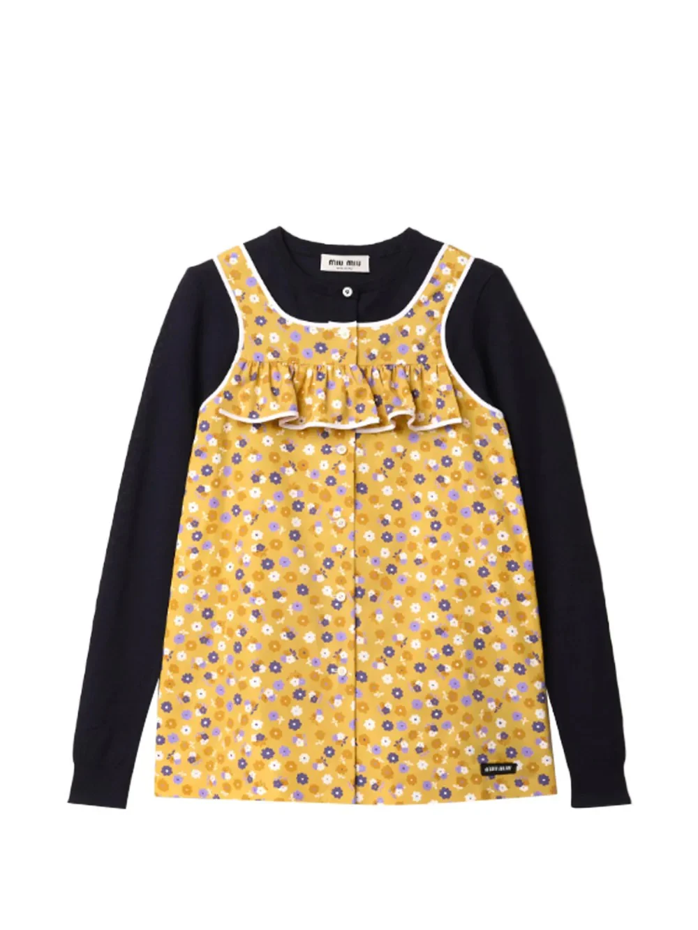 MIU MIU - Women Poplin Wool Top - Image 3