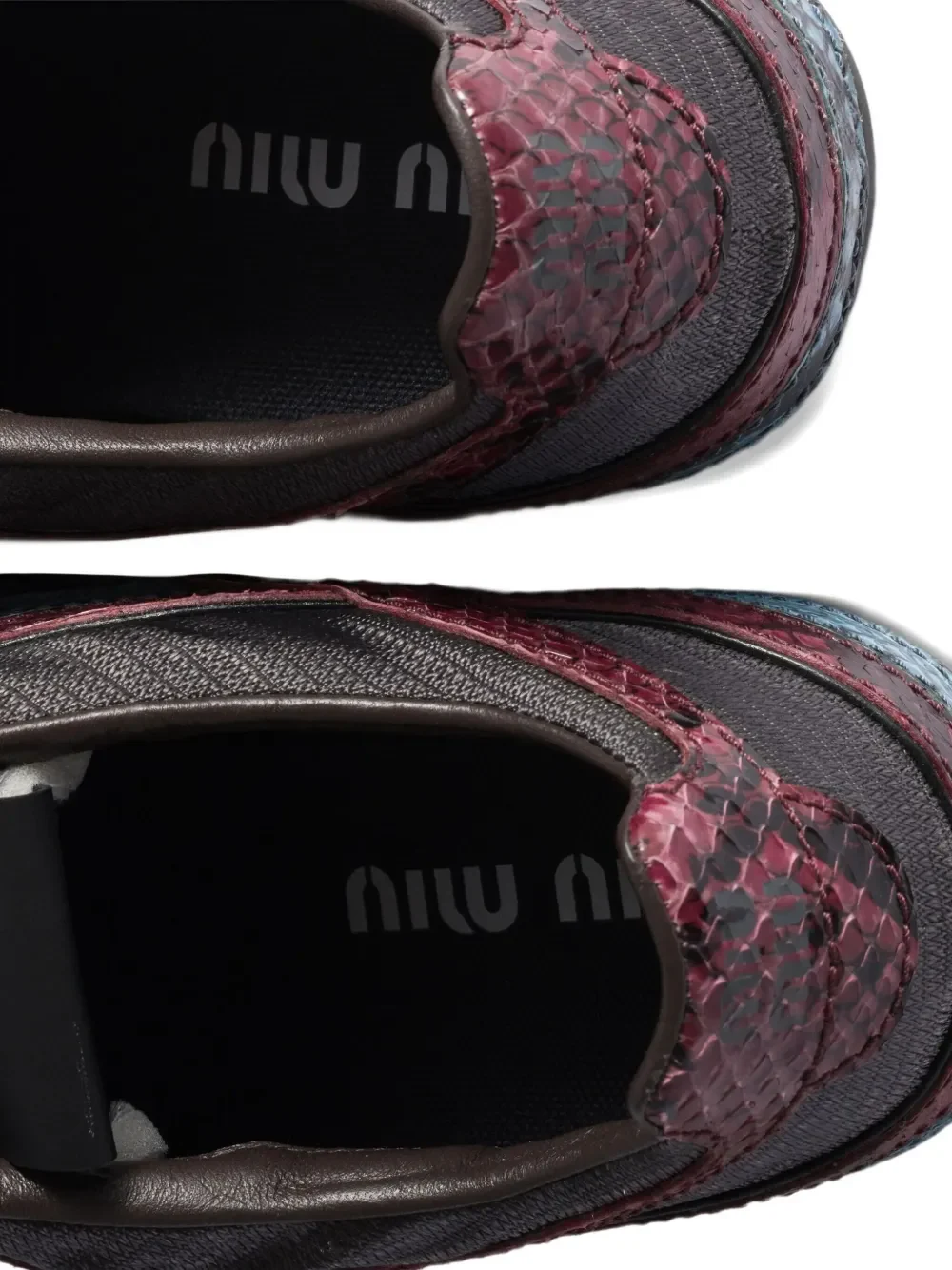 MIU MIU - Women Python Print Sneakers - Image 3