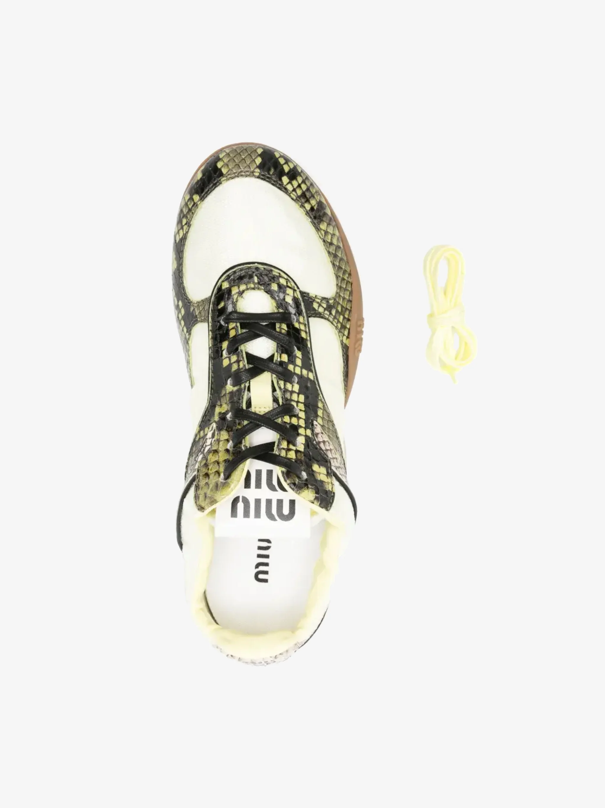 MIU MIU - Women Python Print Sneakers - Image 4