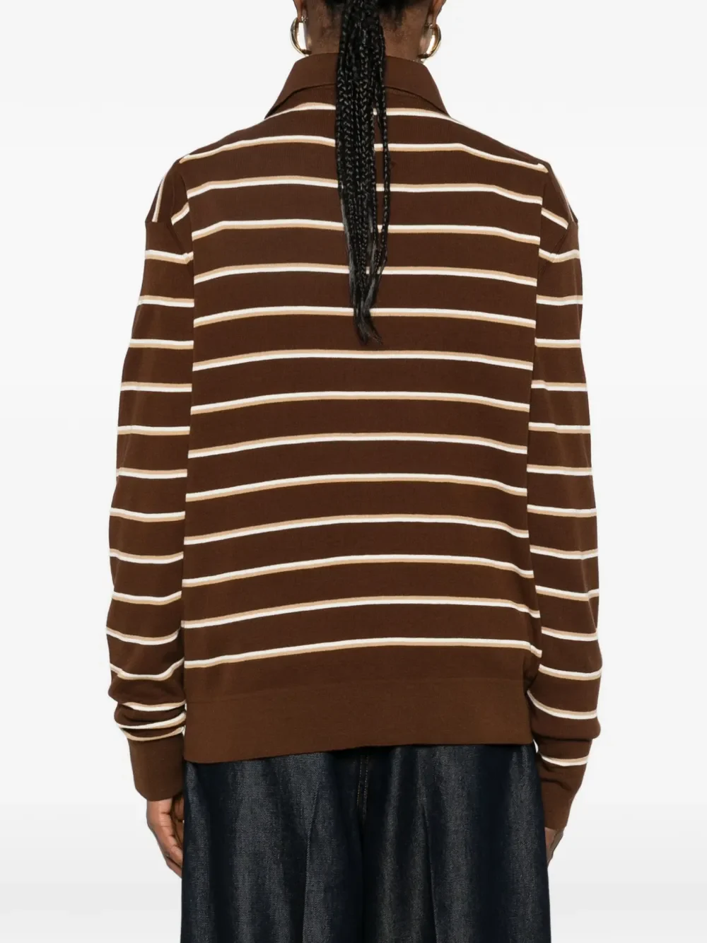MIU MIU - Women Striped Polo Shirt - Image 3