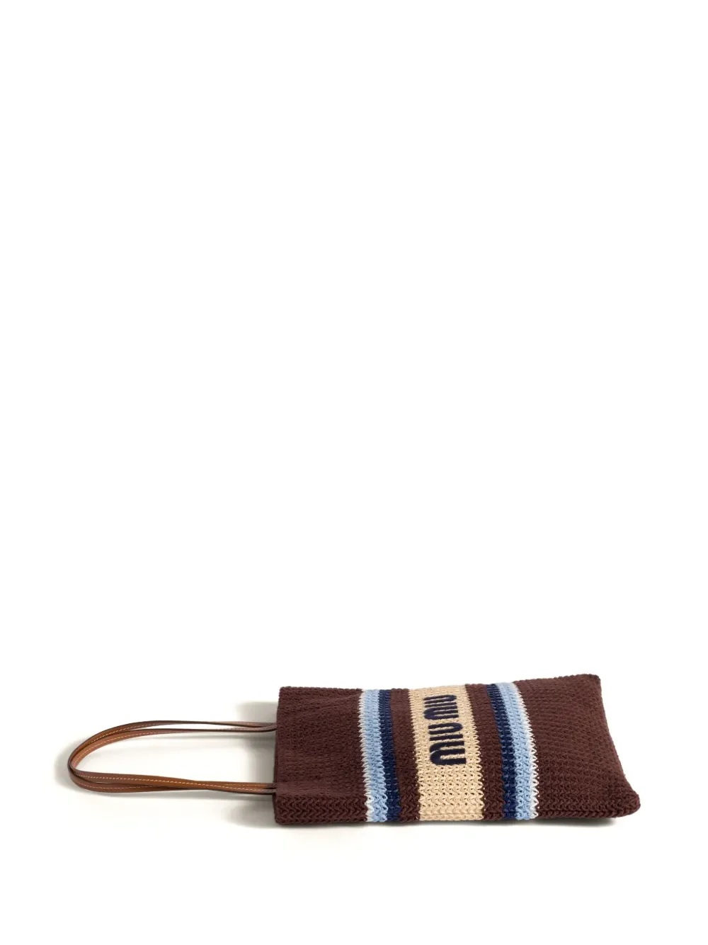 MIU MIU - Women Tessuto Stripes Bag - Image 4