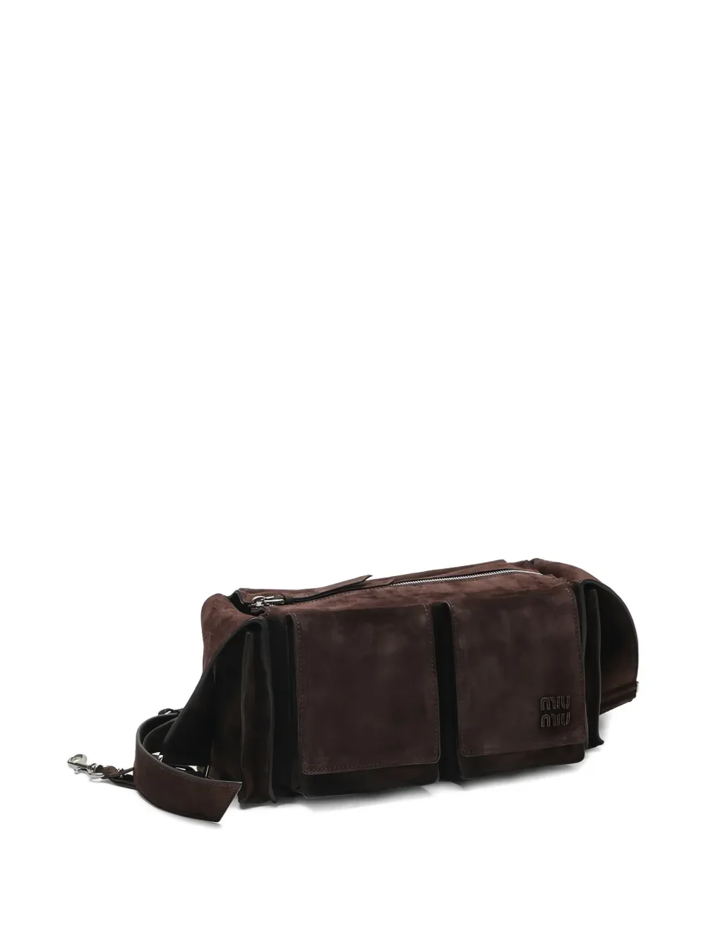 MIU MIU - Women Utilitaire Suede Shoulder Bag - Image 3