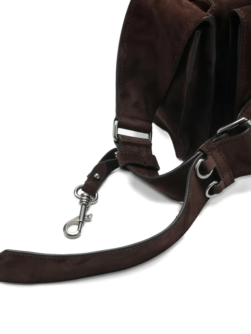 MIU MIU - Women Utilitaire Suede Shoulder Bag - Image 6