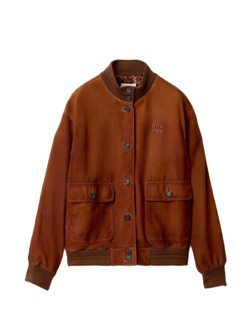 MIU MIU - Women Waxed Suede Jacket - Image 6