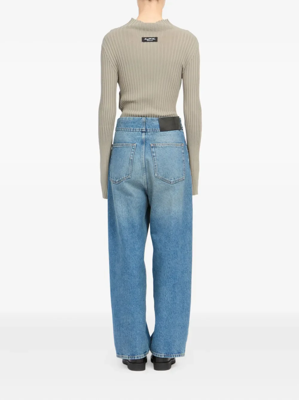 MM6 Maison Margiela - Women High-rise Straight-Leg Jean - Image 3
